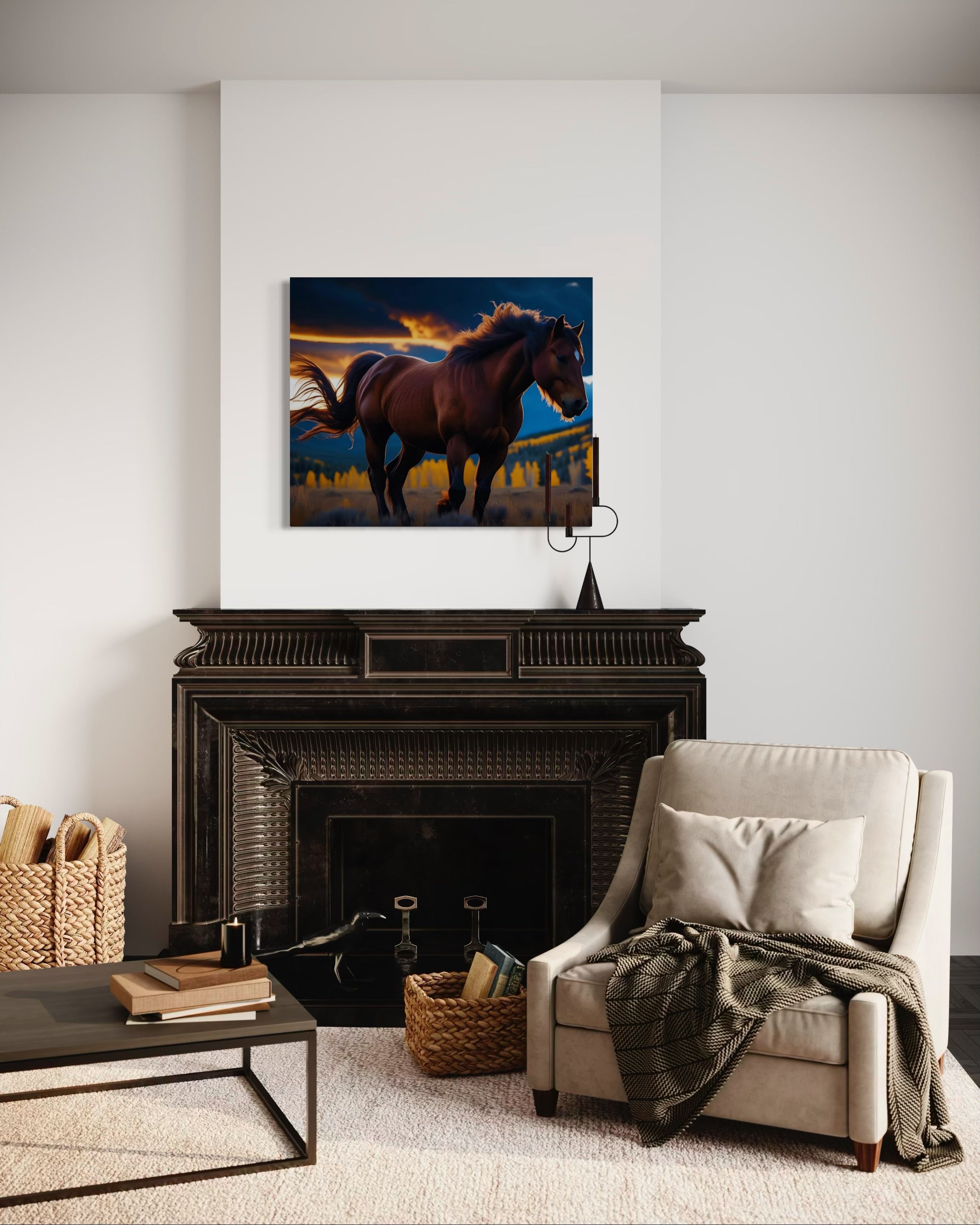 Montana Wild Horse Museum Print