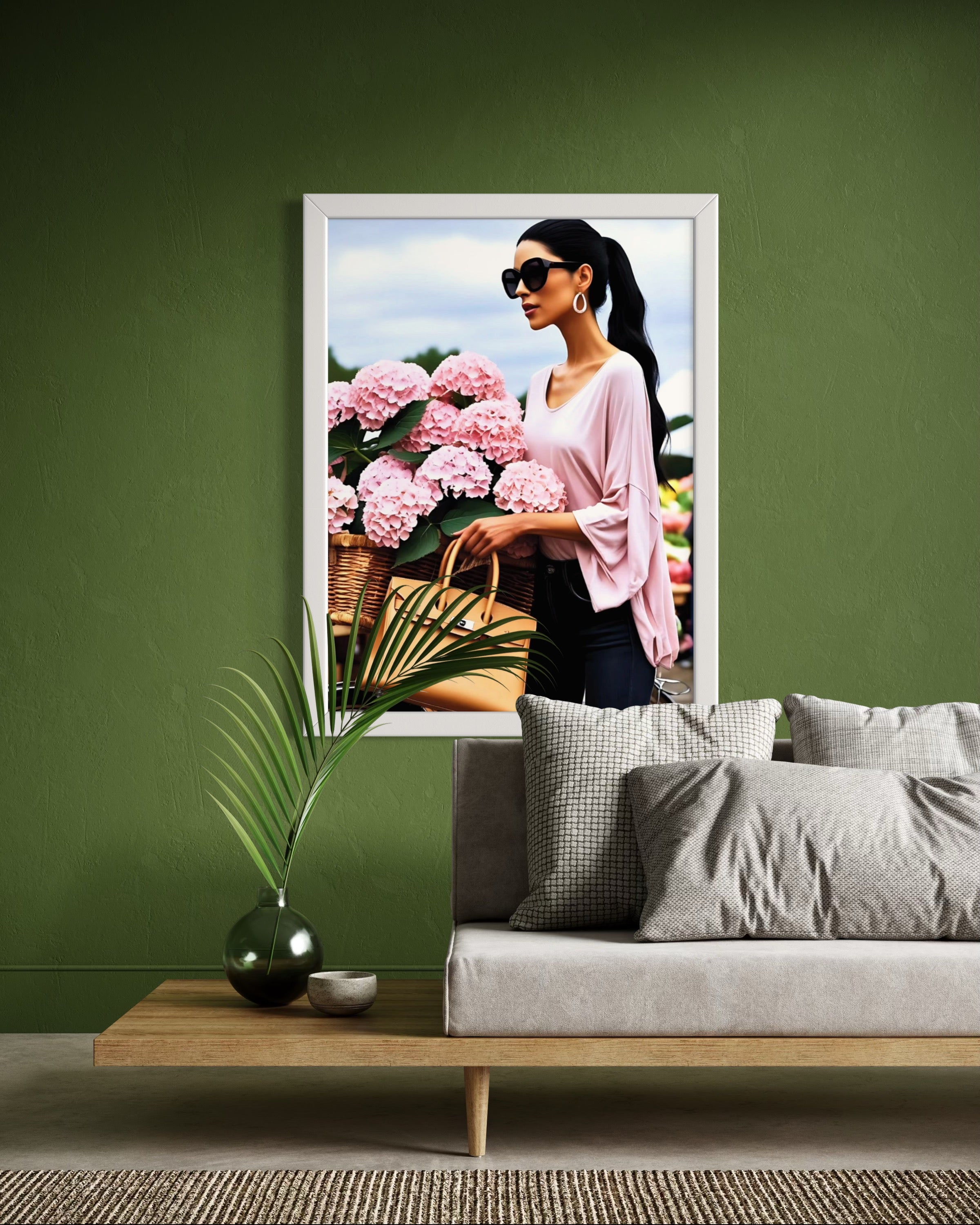Farmer's Market Flowers Museum Print