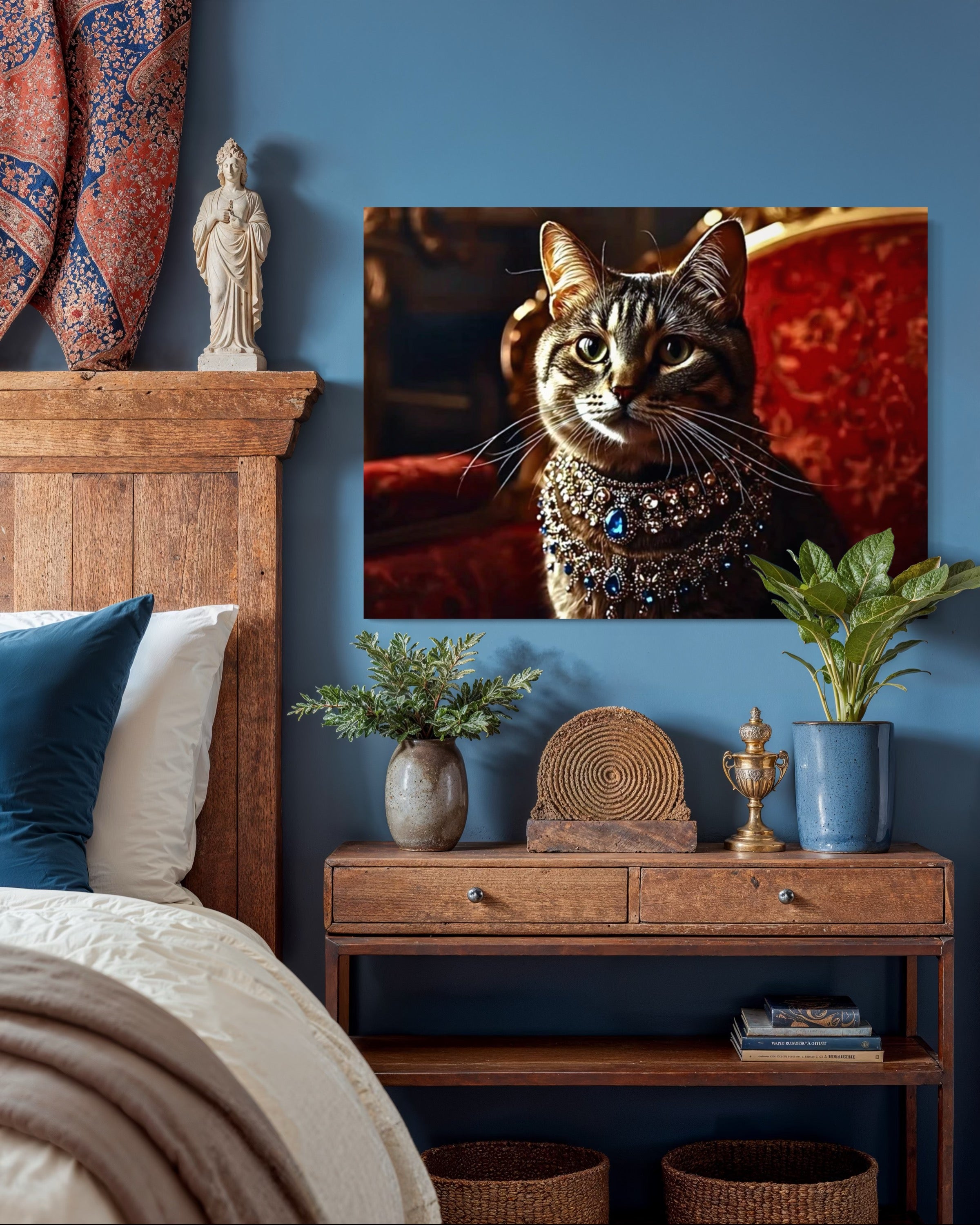 Victorian Royal Cat Portrait Museum Print