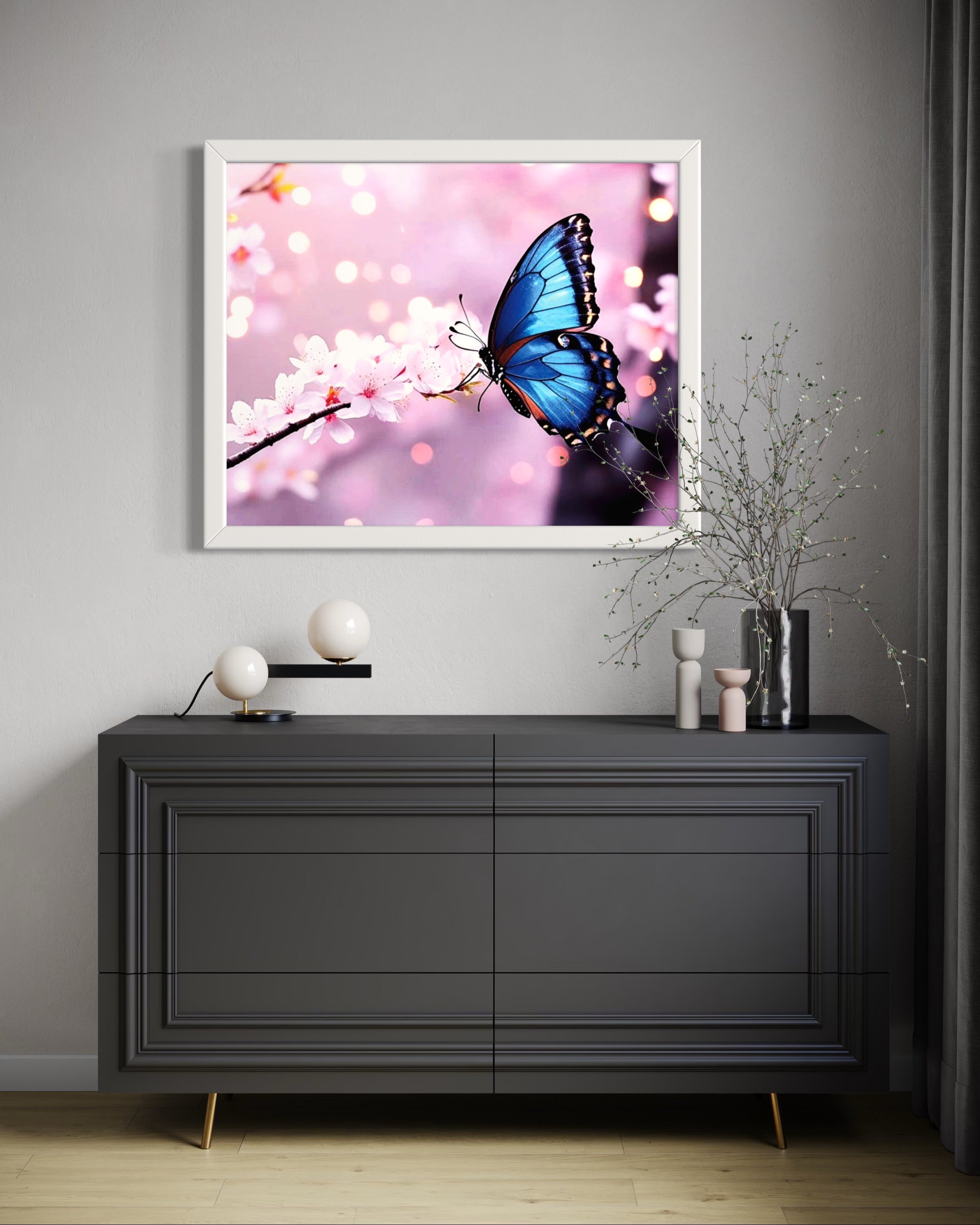 Butterfly Blossoms Museum Print
