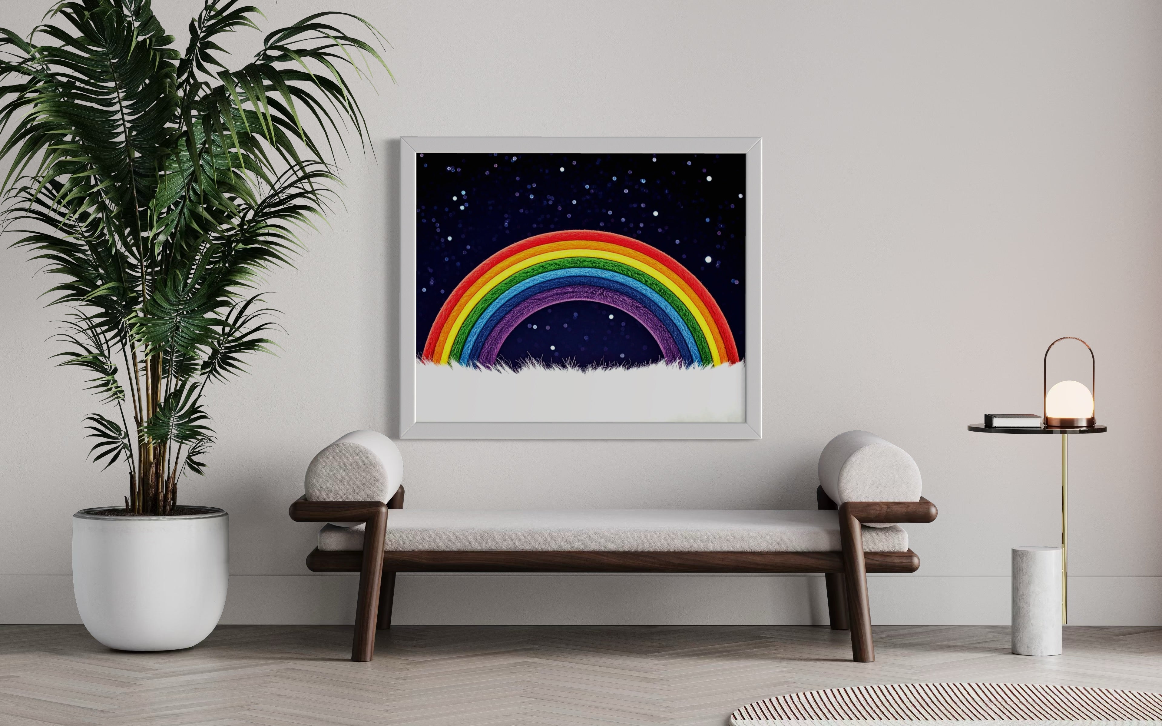 Furry Rainbow Museum Print