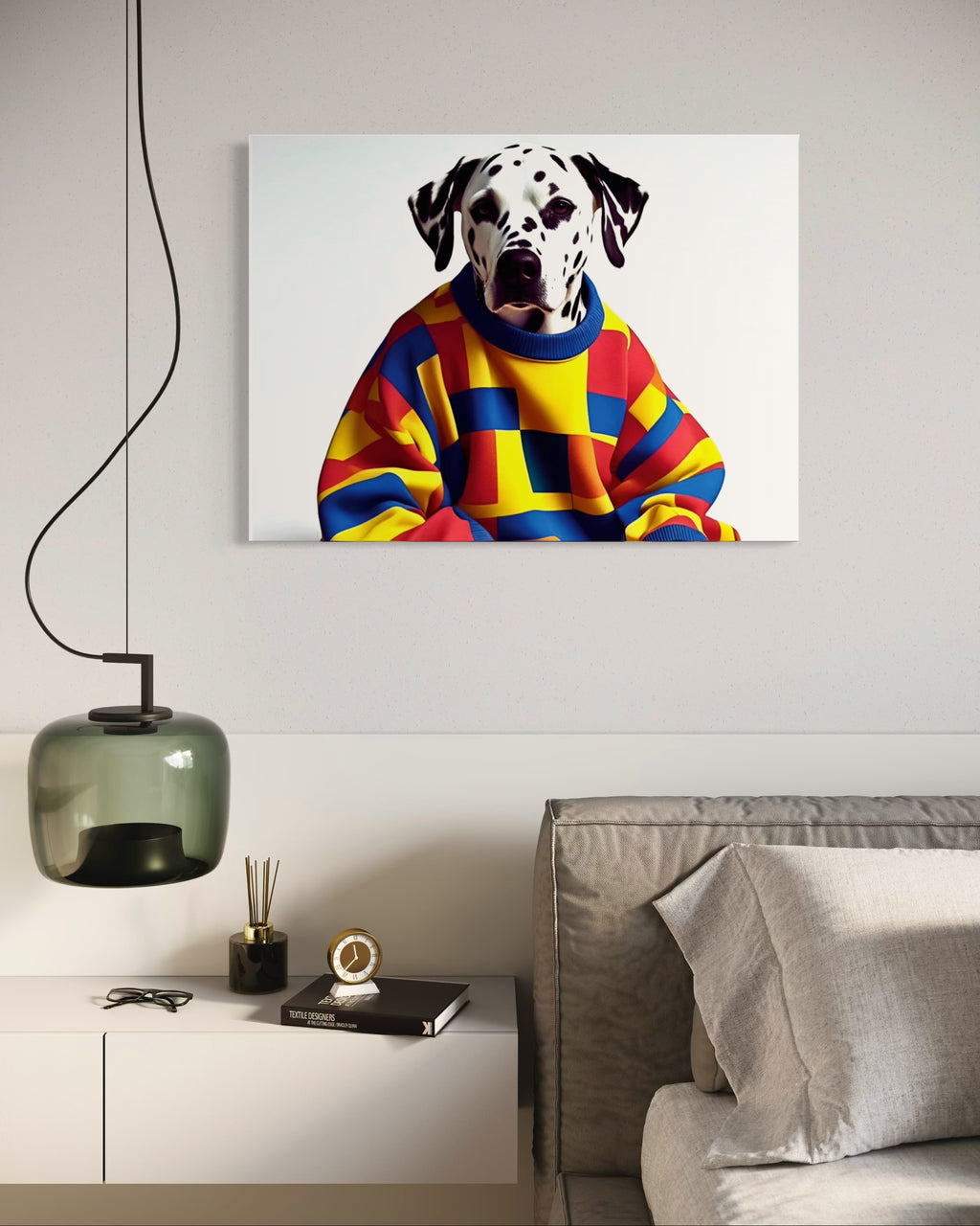Dalmatian in a Vintage Sweater