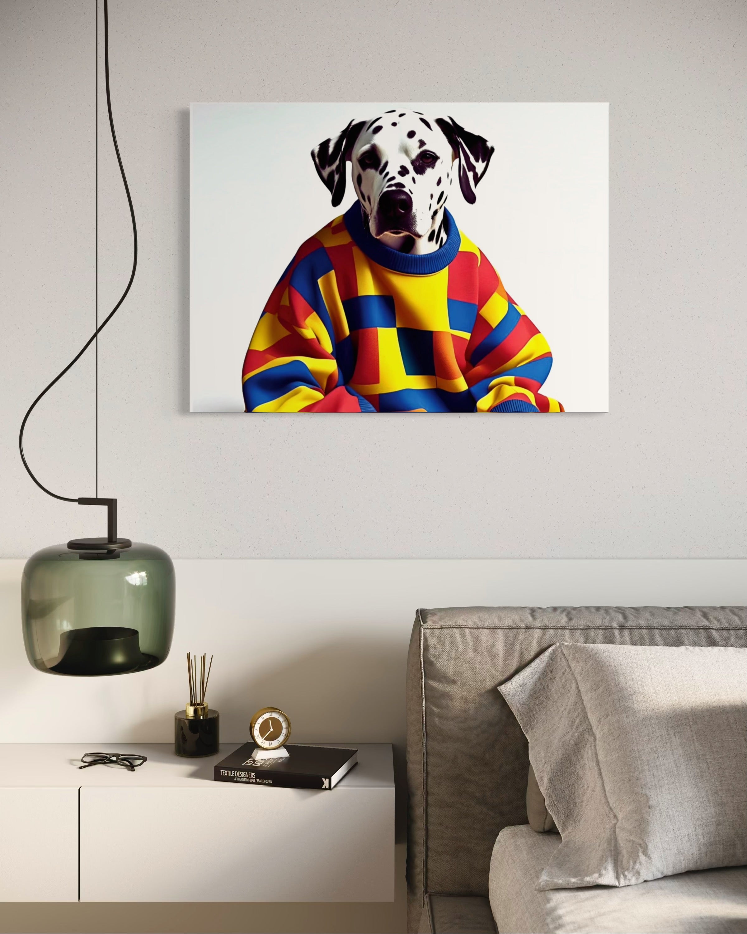 Dalmatian in a Vintage Sweater