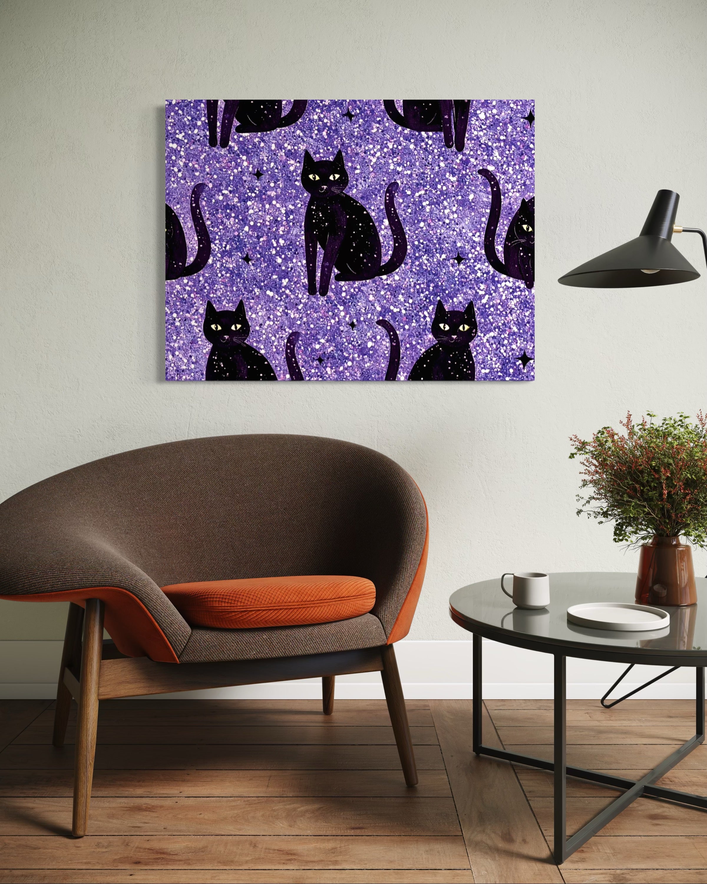 Sparkle Cat Pattern Print I