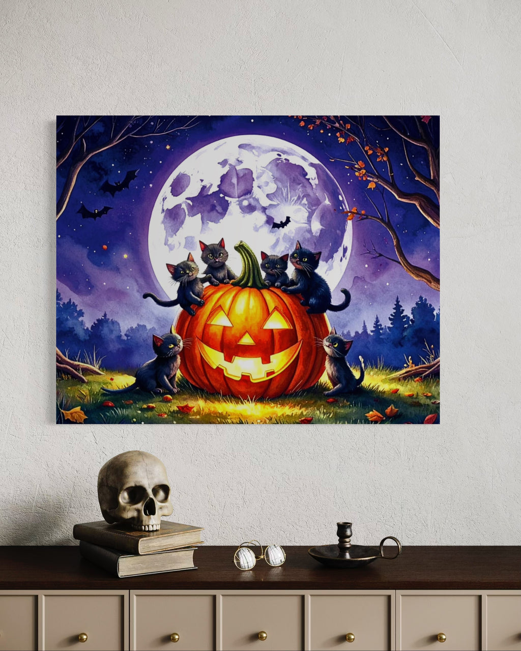 Kittens on a Jack O Lantern