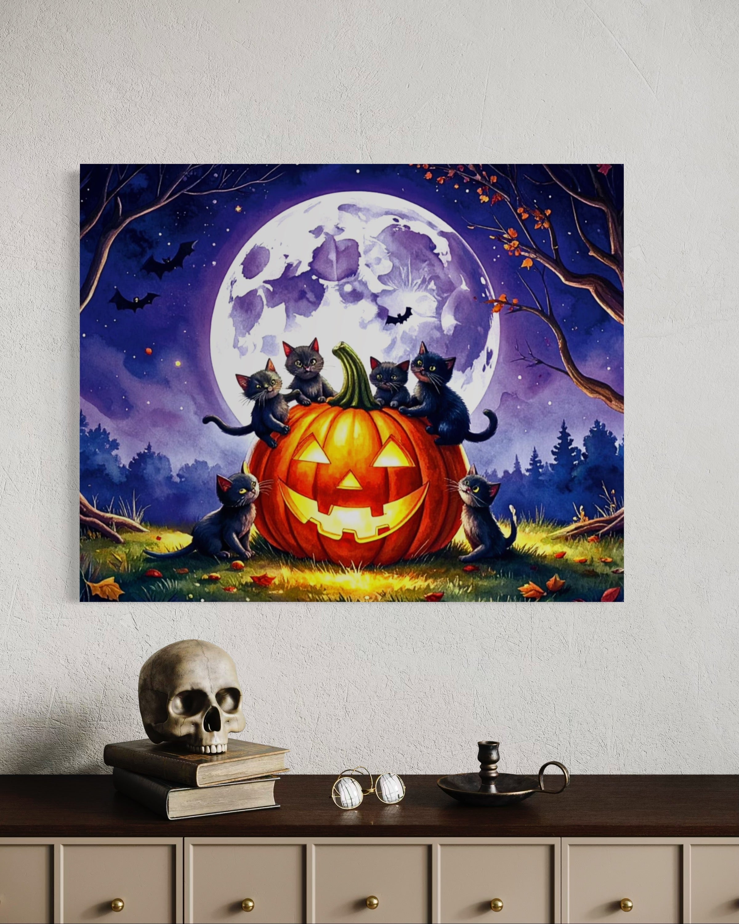 Kittens on a Jack O Lantern