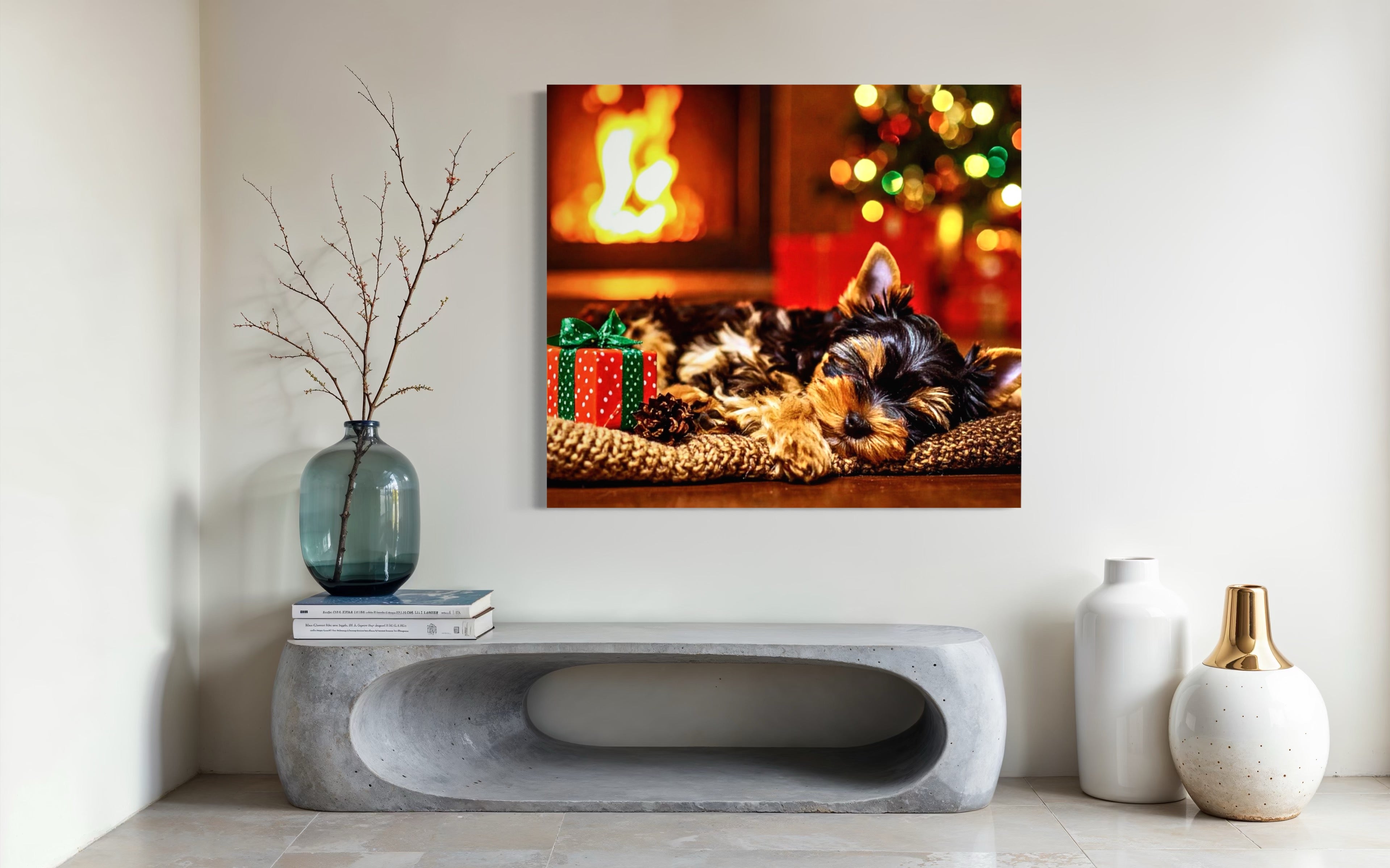 Magical Christmas Yorkie Dreams