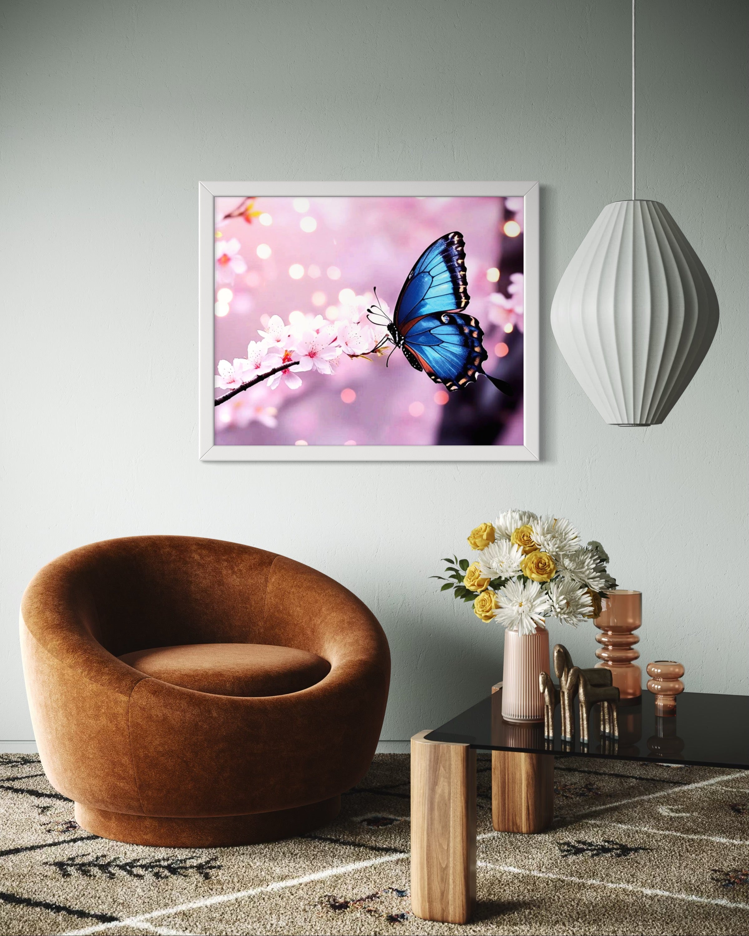 Butterfly Blossoms Museum Print