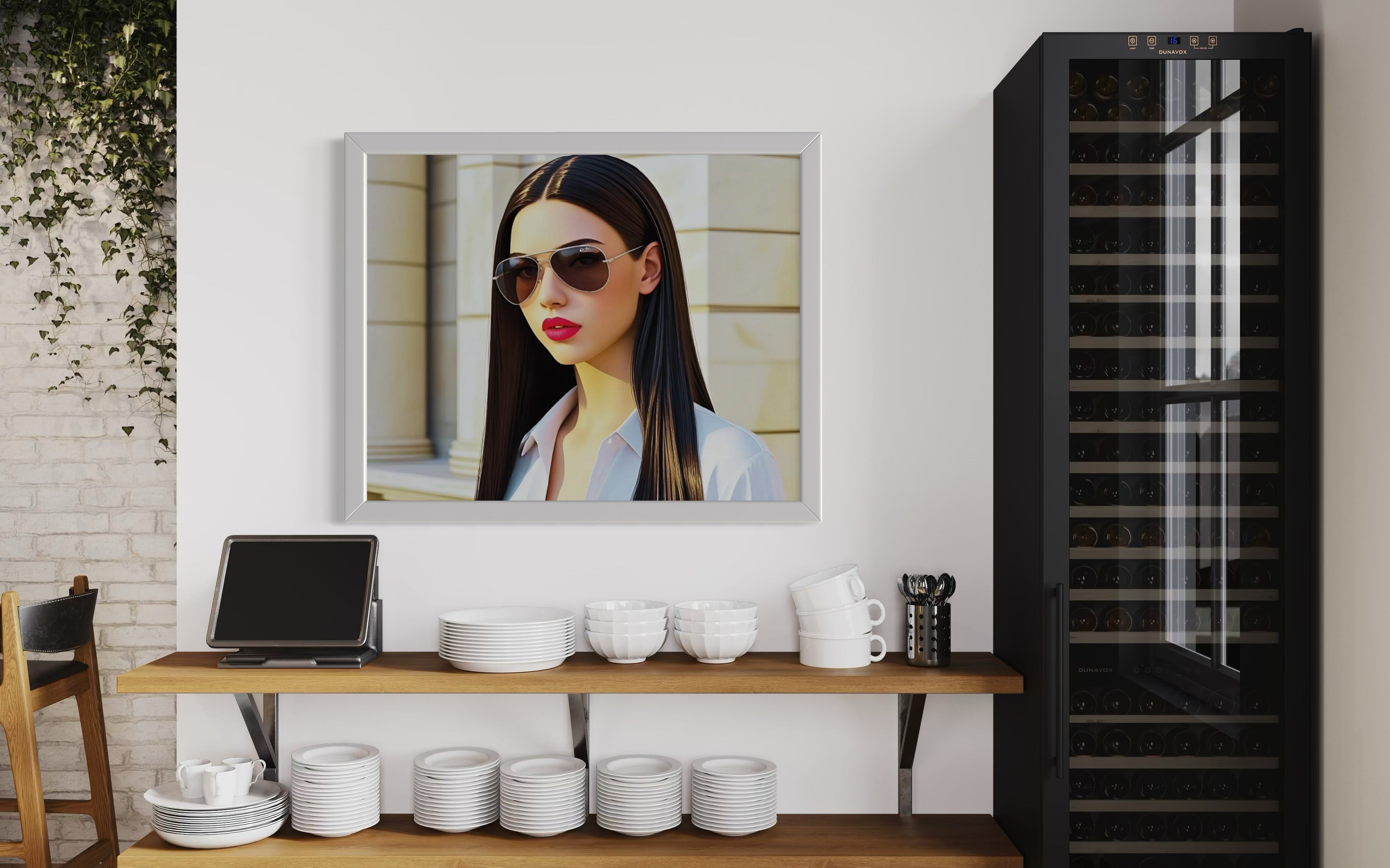 Business Babe with Sunglasses Museum Print
