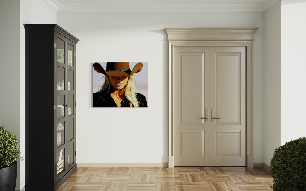 Blonde Cowgirl Museum Print