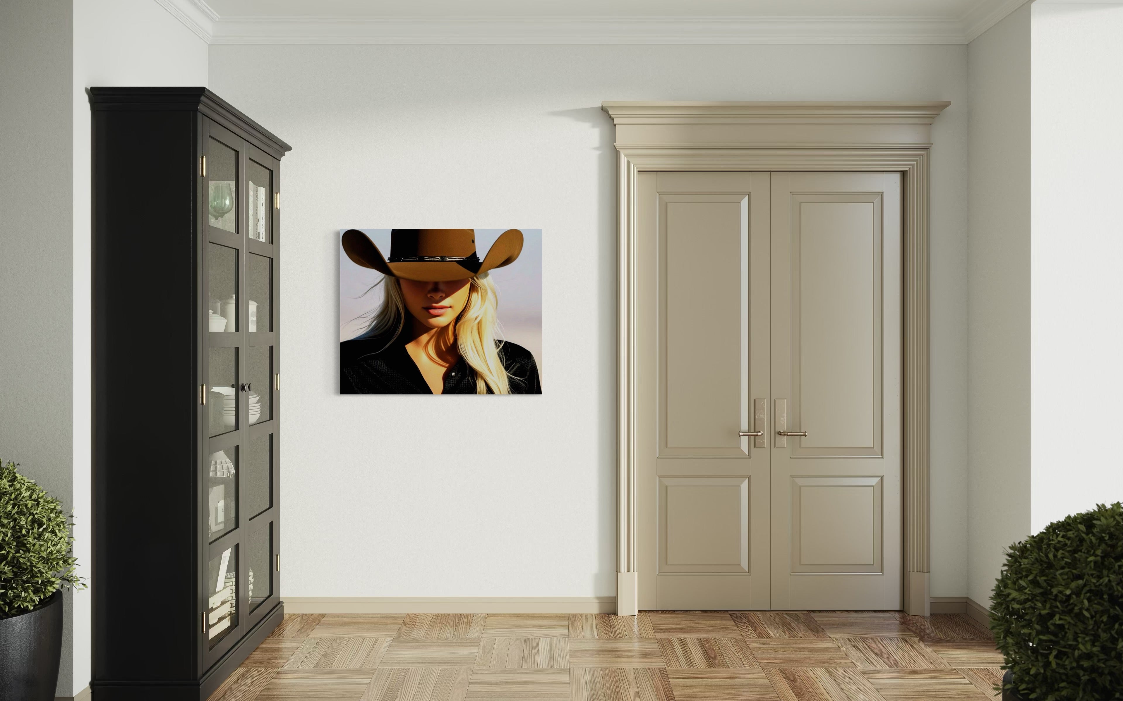 Blonde Cowgirl Museum Print