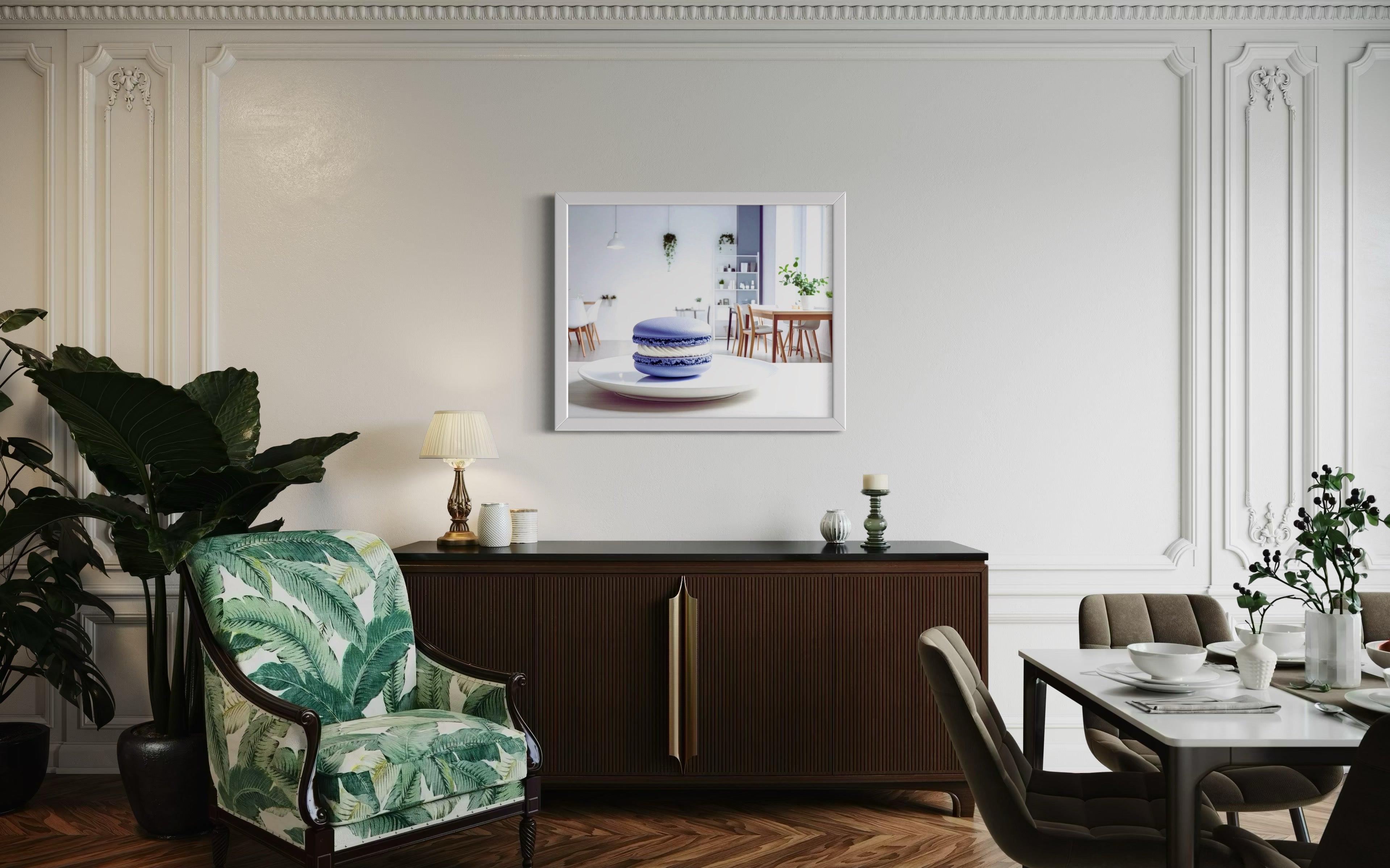 Periwinkle Macaroon Museum Print