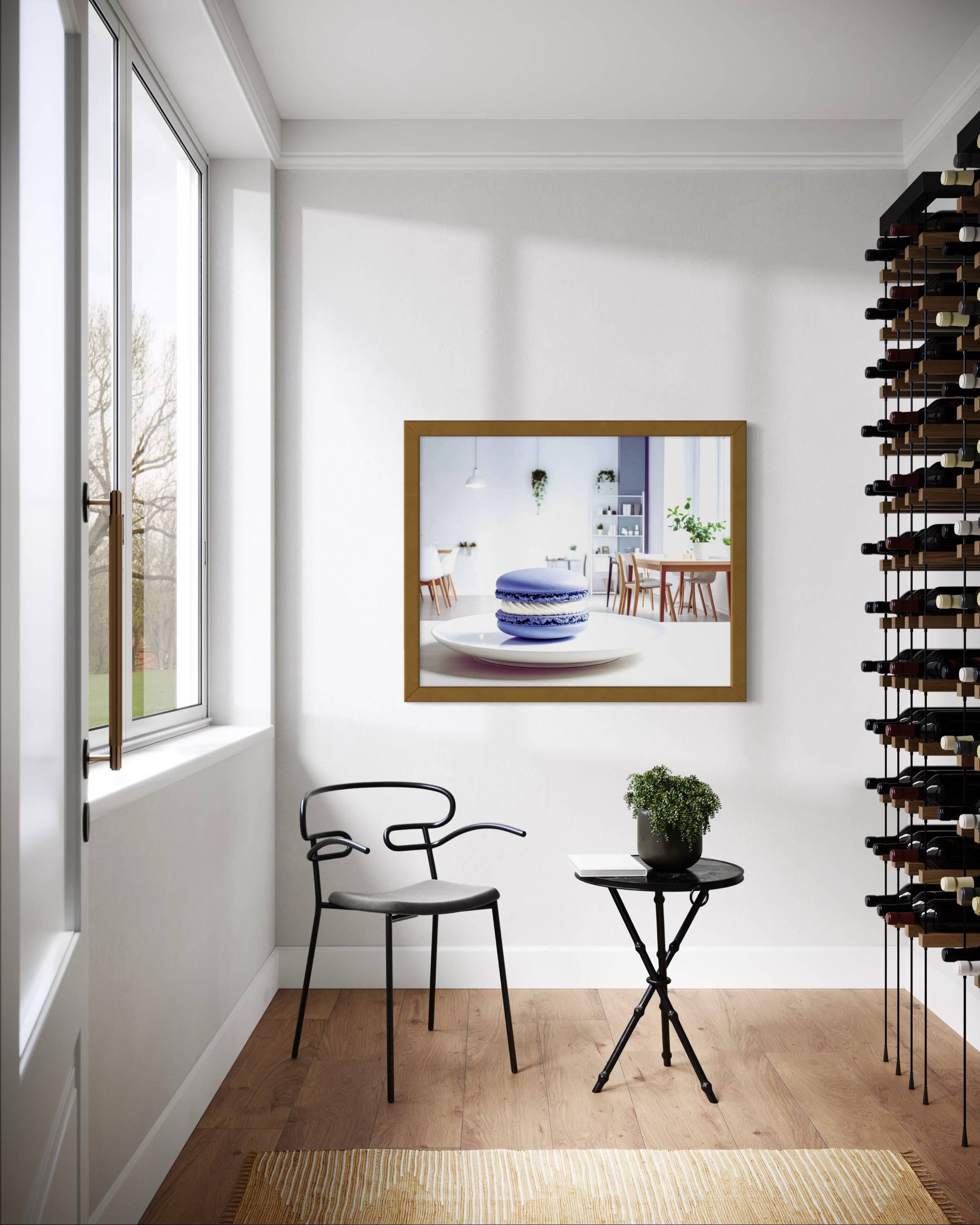 Periwinkle Macaroon Museum Print