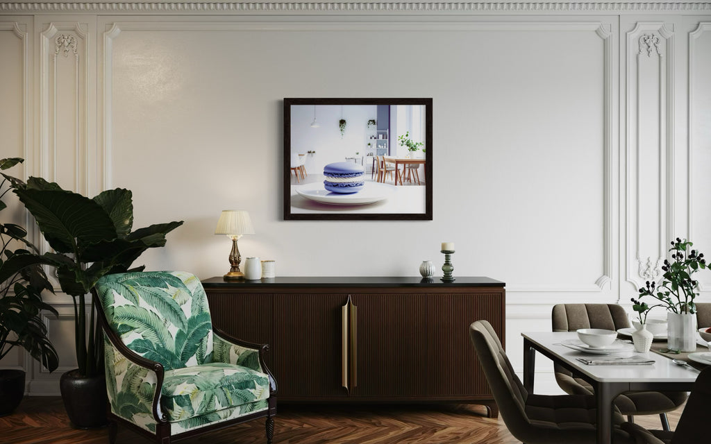 Periwinkle Macaroon Museum Print