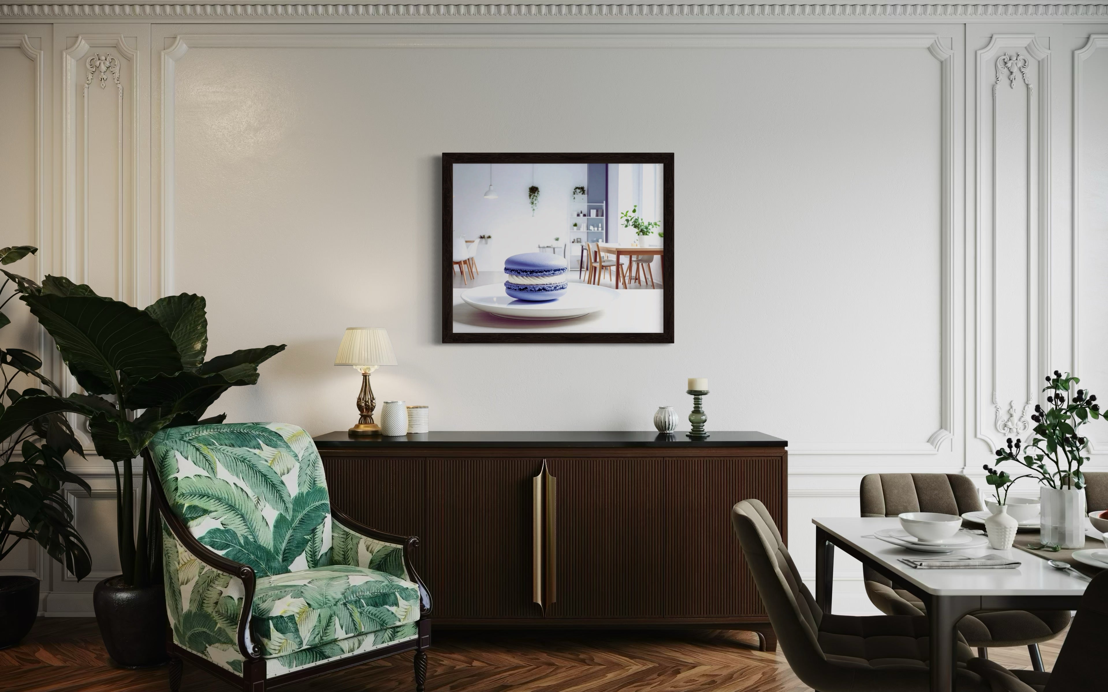 Periwinkle Macaroon Museum Print