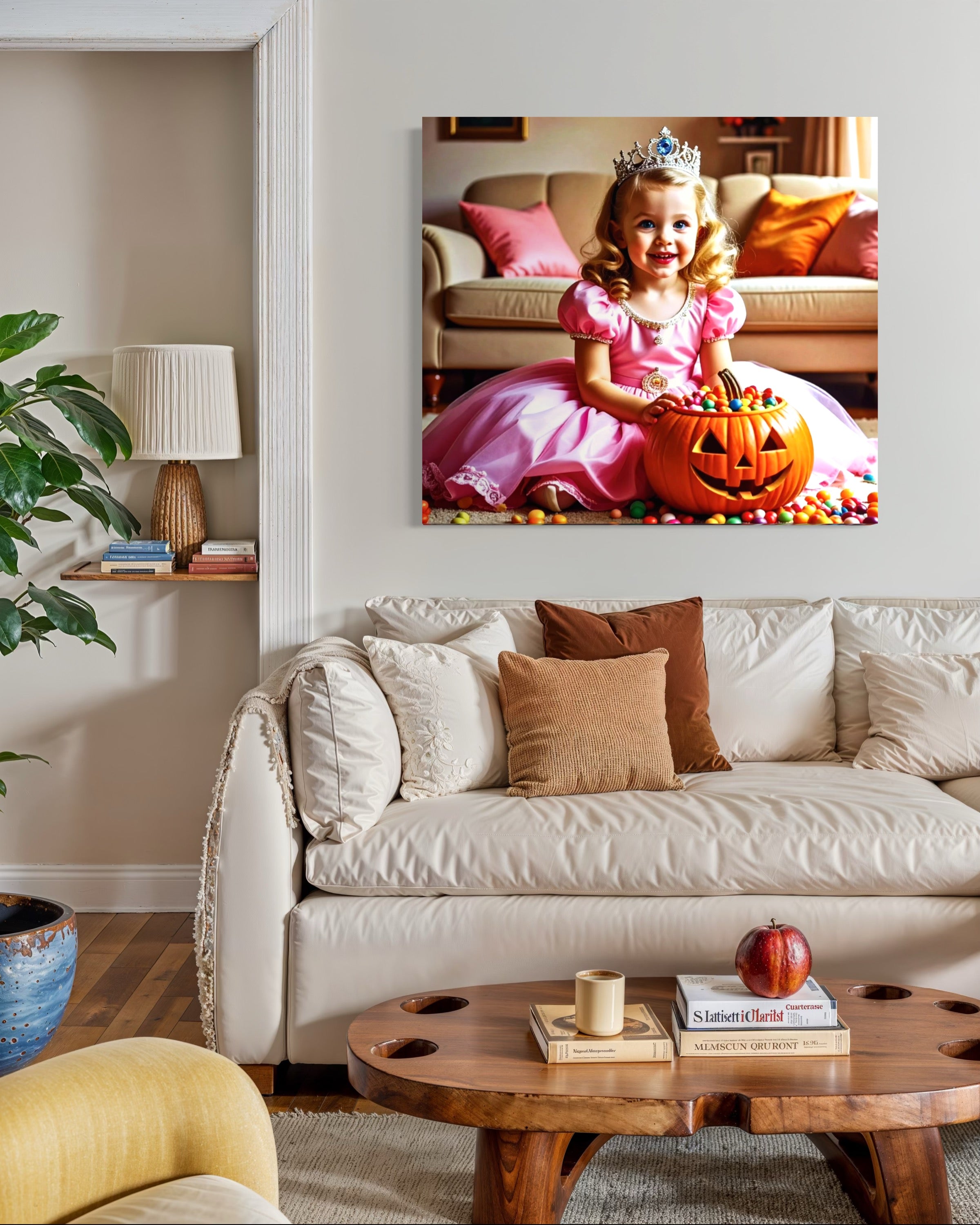 Halloween Princess Trick or Treater Museum Print