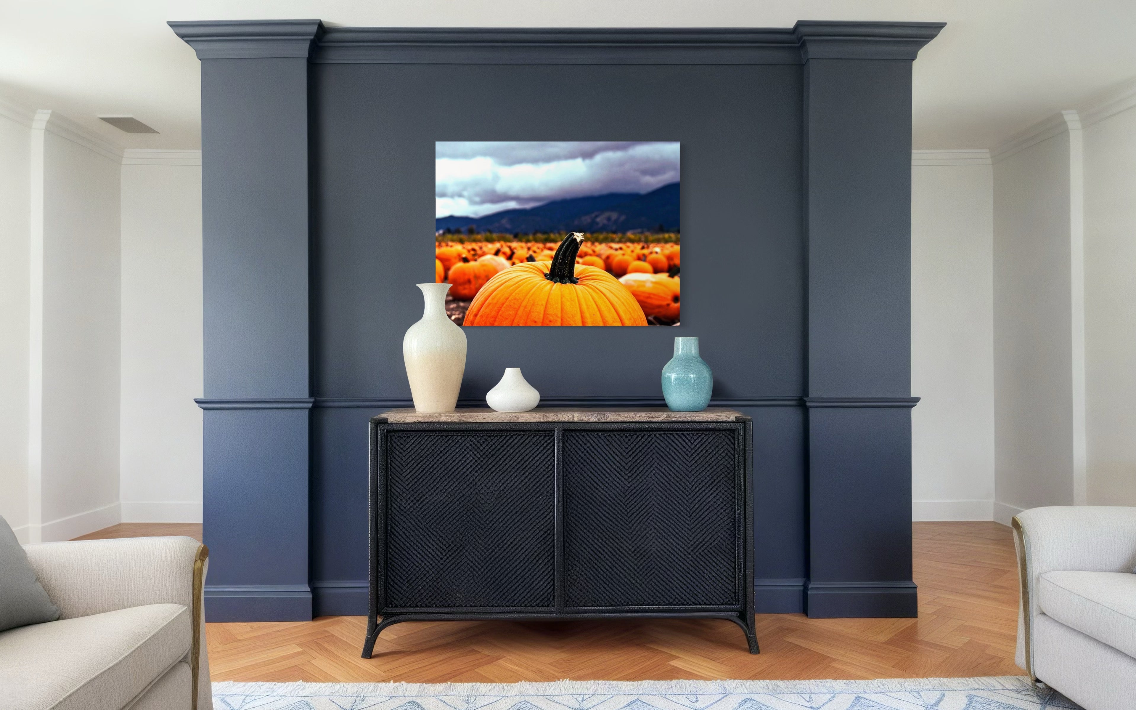 Pumpkin Patch in a Storm
