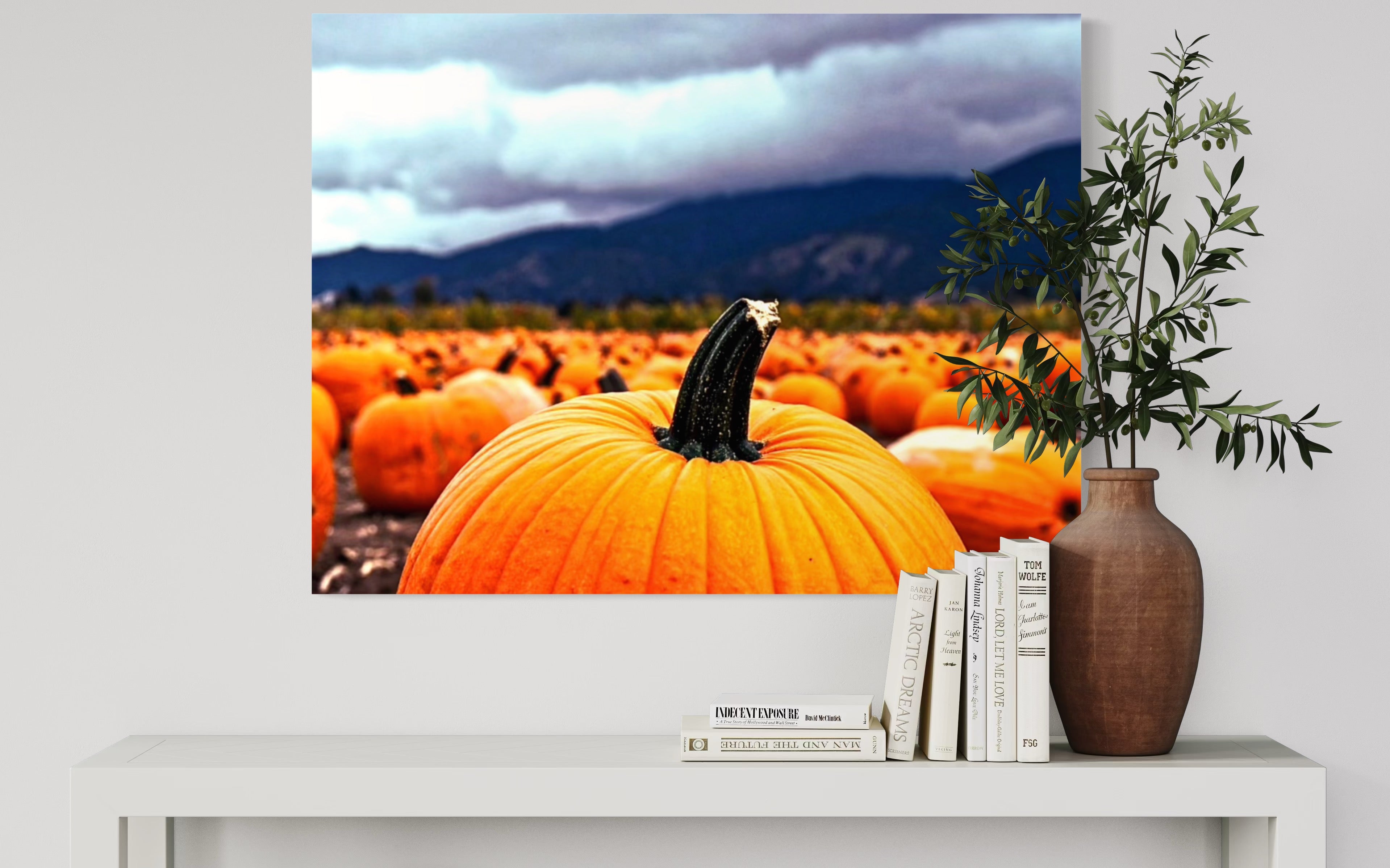 Pumpkin Patch in a Storm