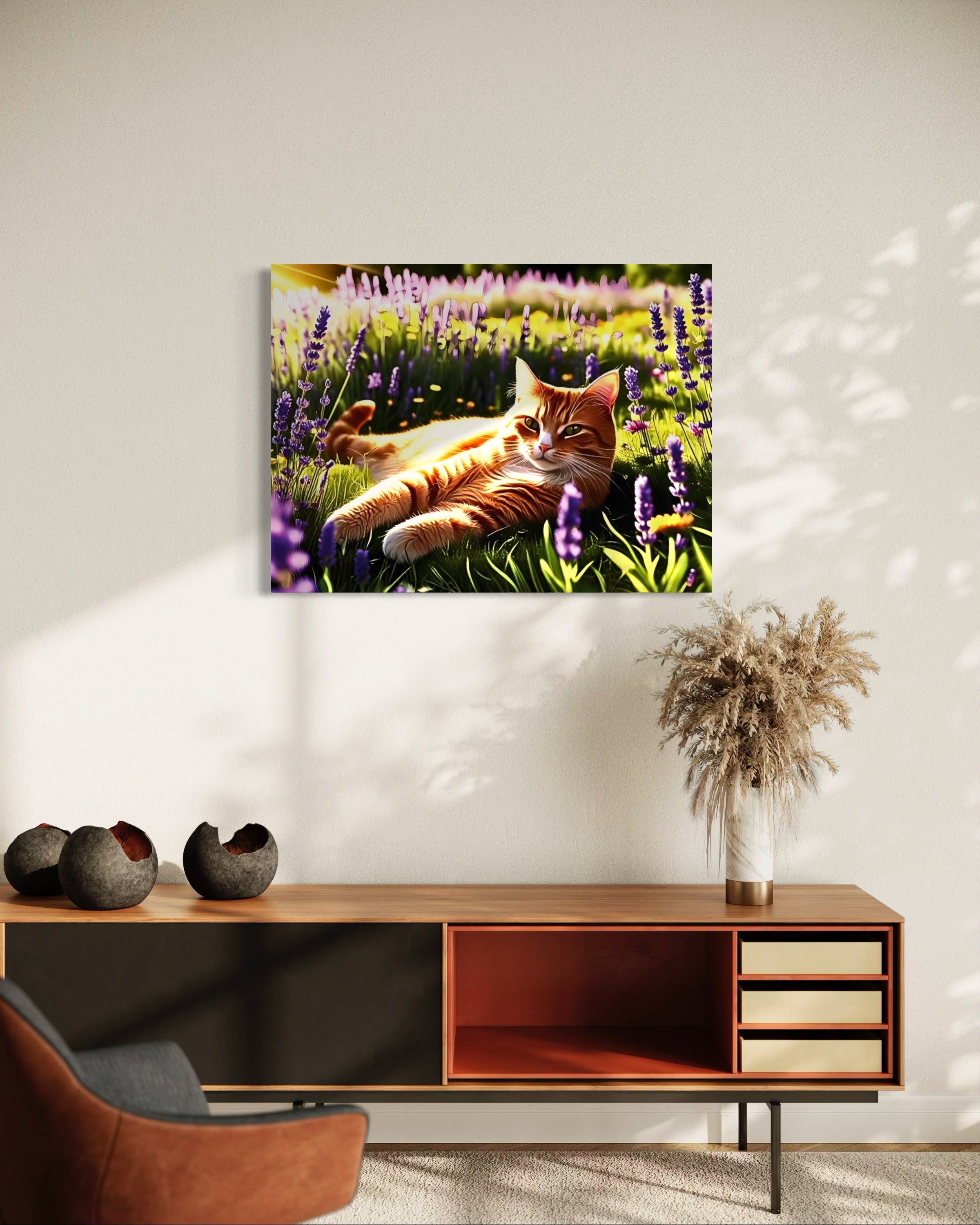 Sunning in the Meadow Museum Print