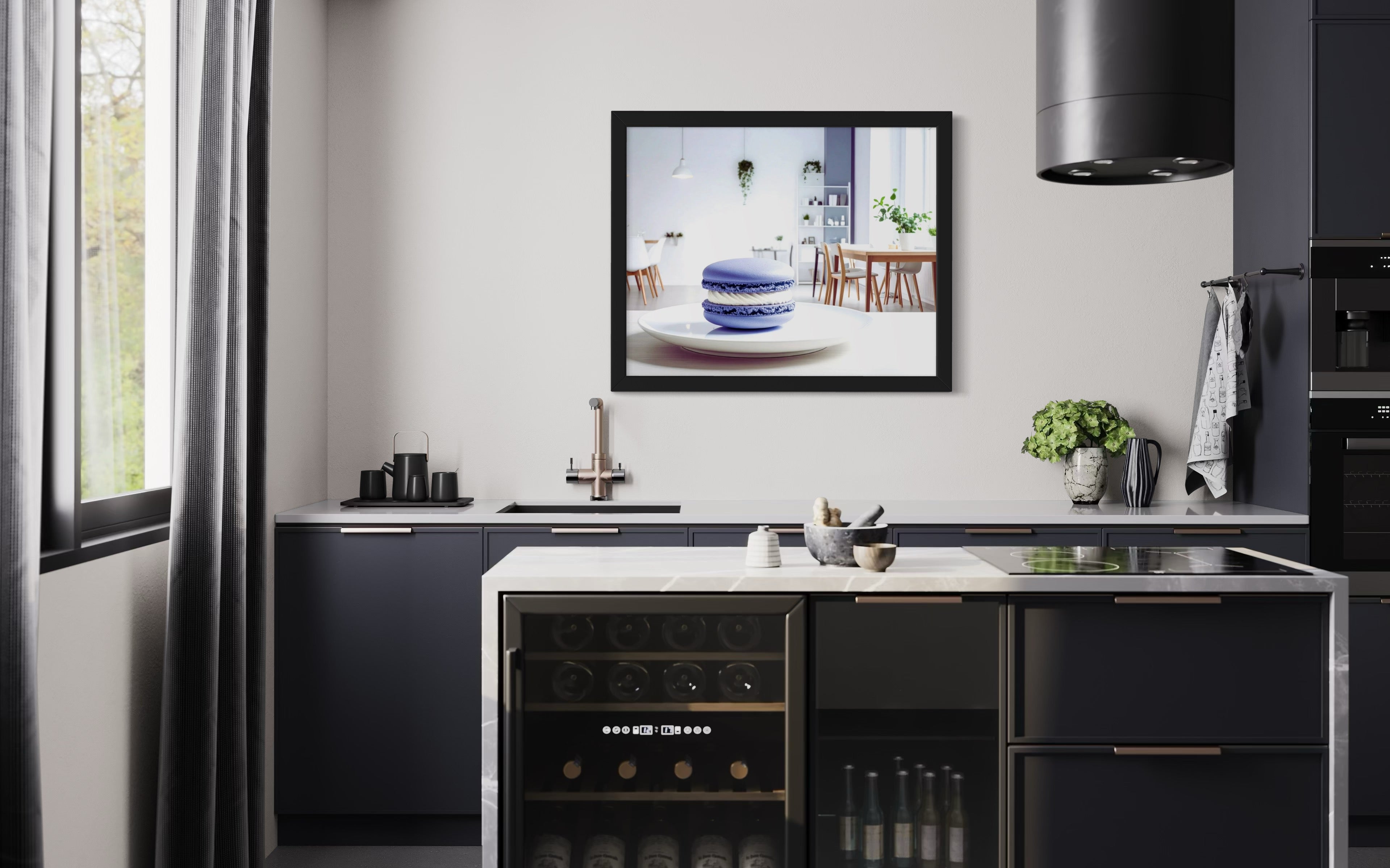 Periwinkle Macaroon Museum Print