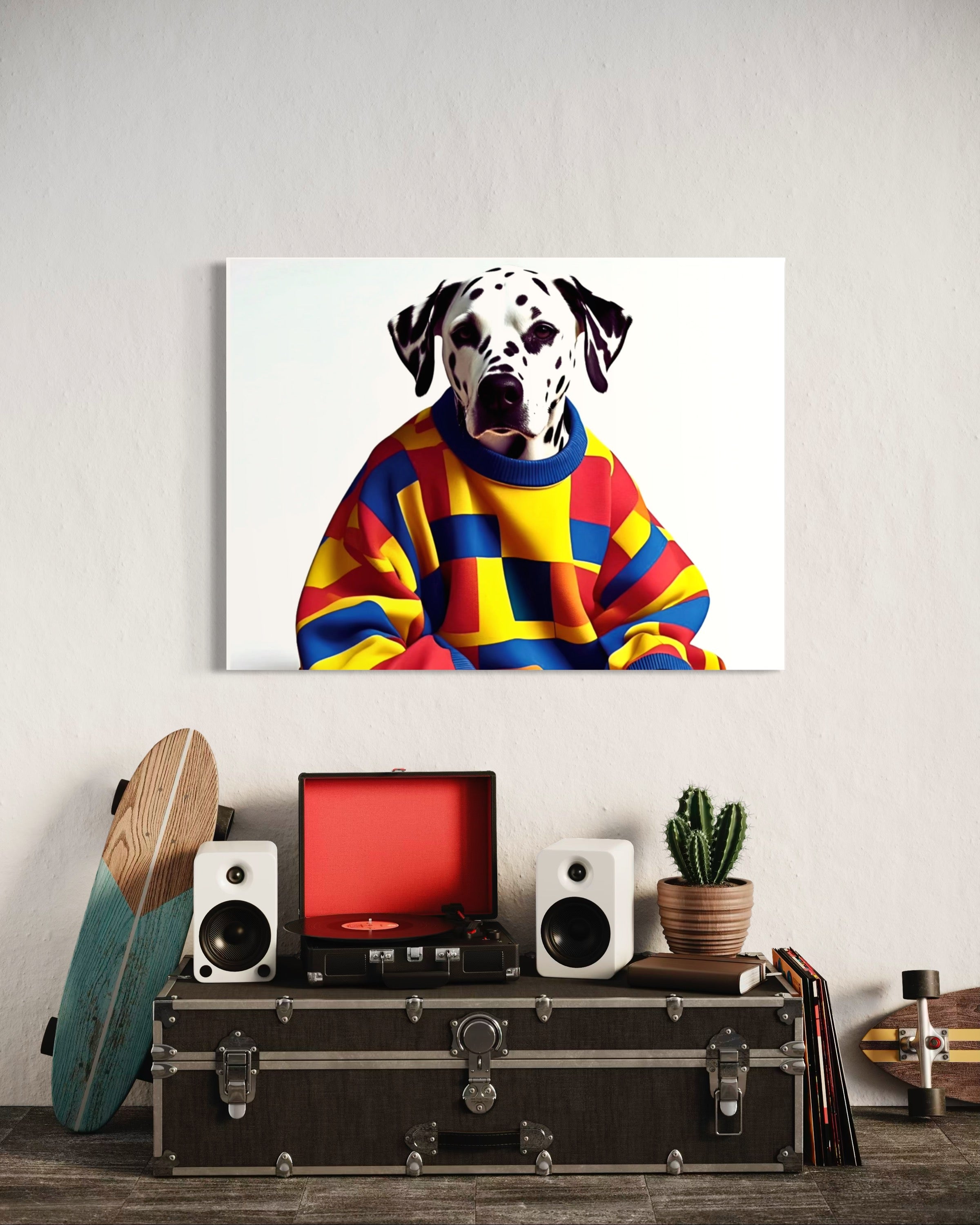 Dalmatian in a Vintage Sweater