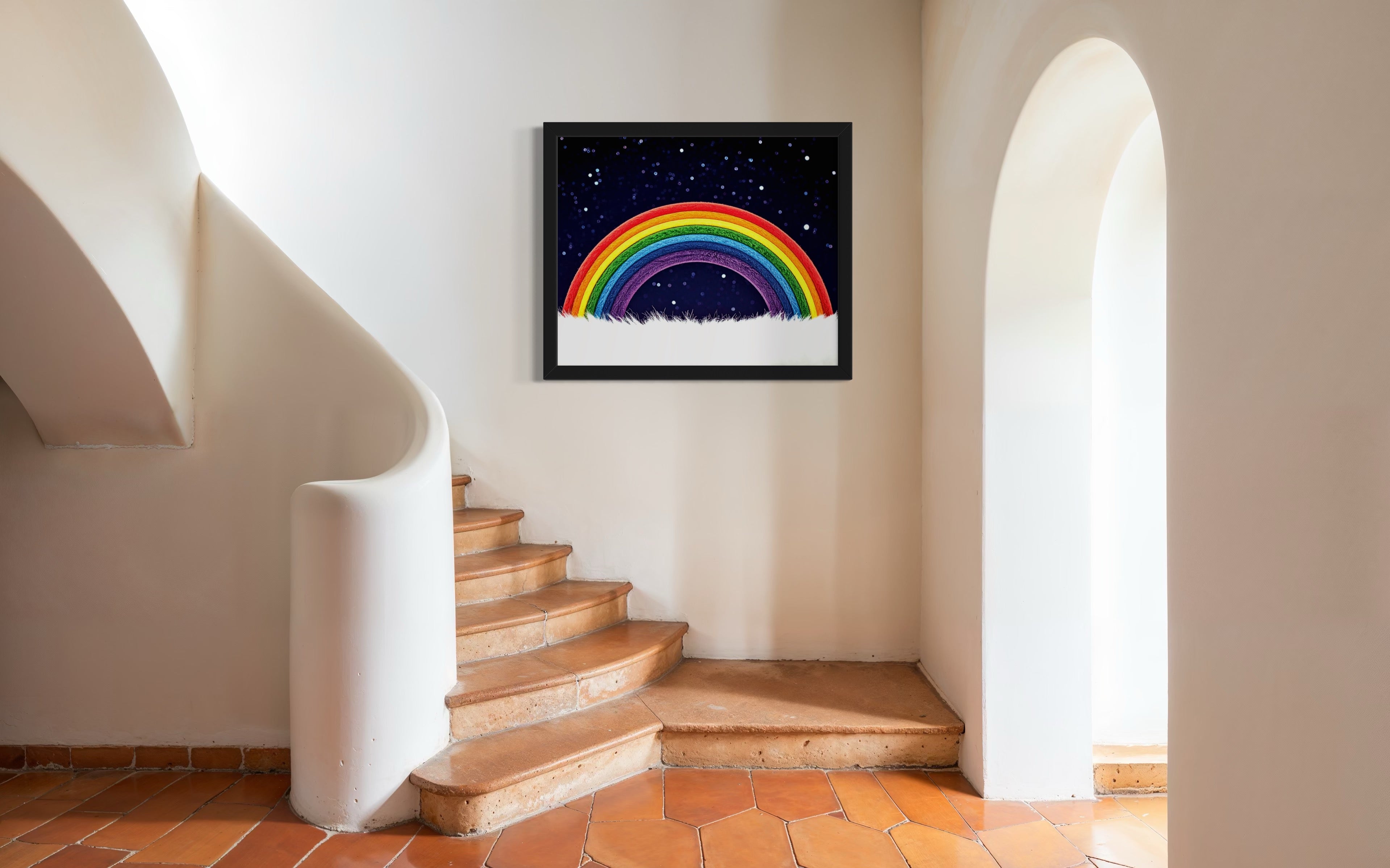 Furry Rainbow Museum Print