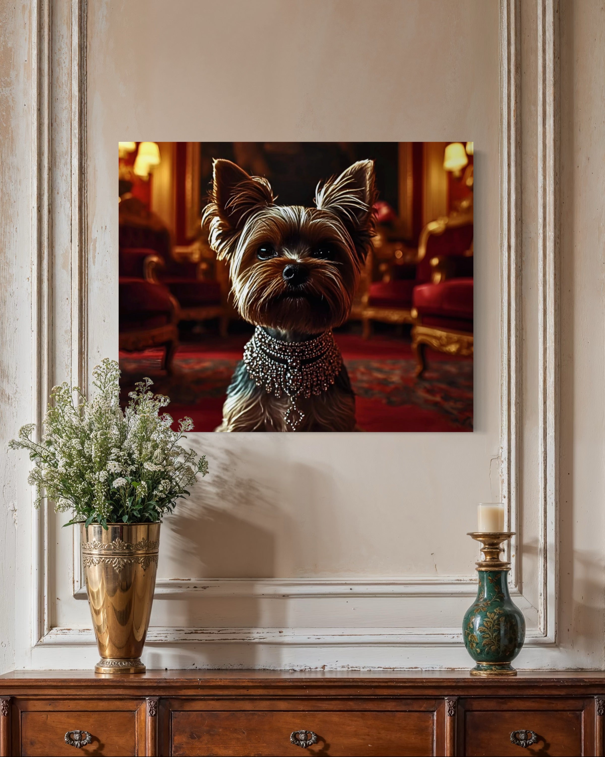 Victorian Royal Yorkie Portrait