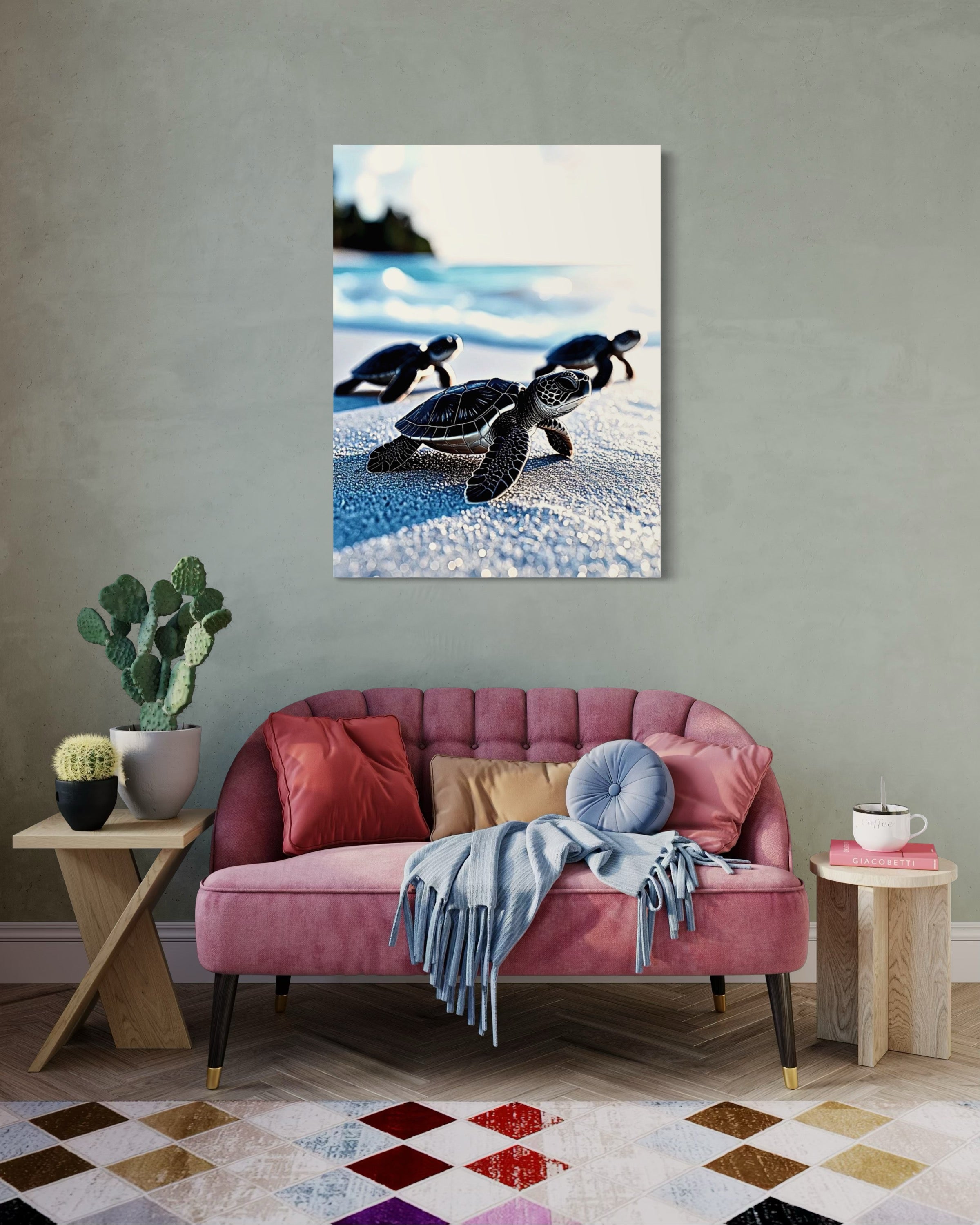 Baby Sea Turtles Museum Print
