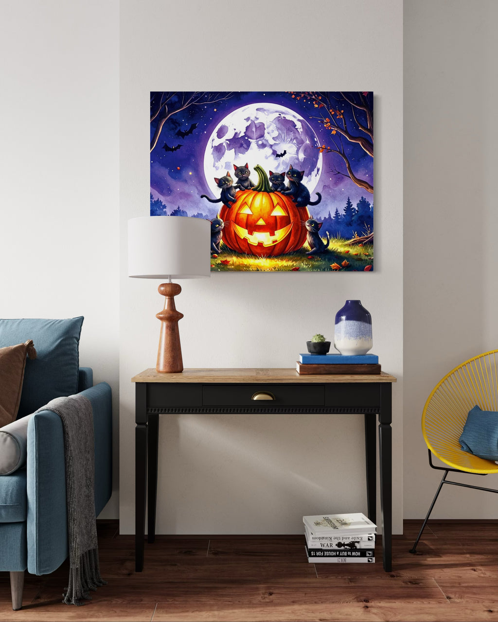 Kittens on a Jack O Lantern