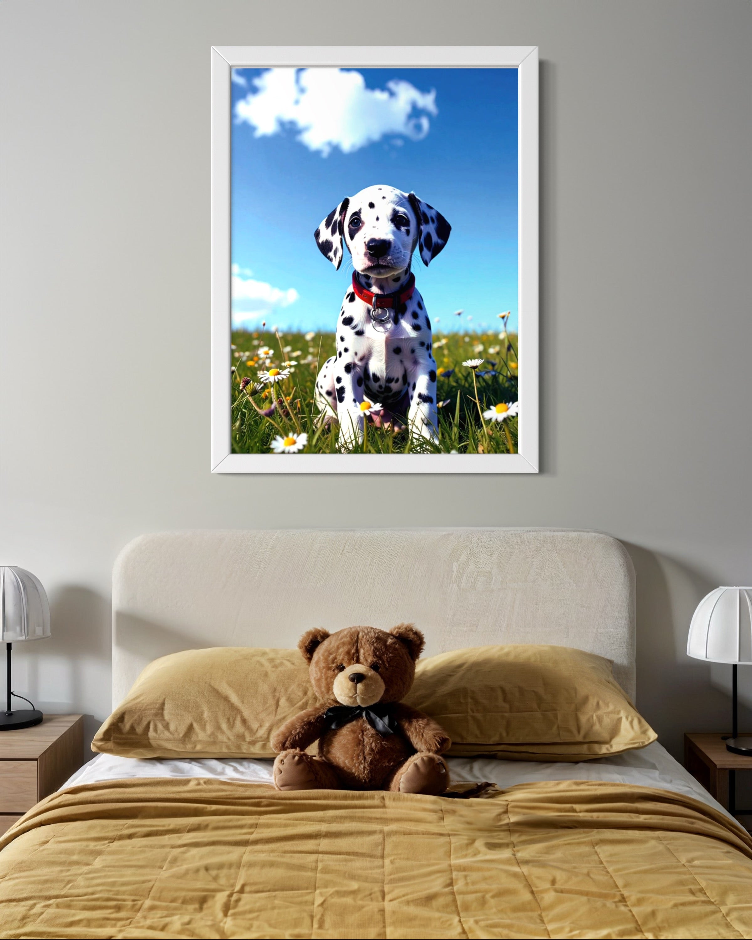 Dalmatian Puppy on a Sunny Day Museum Print