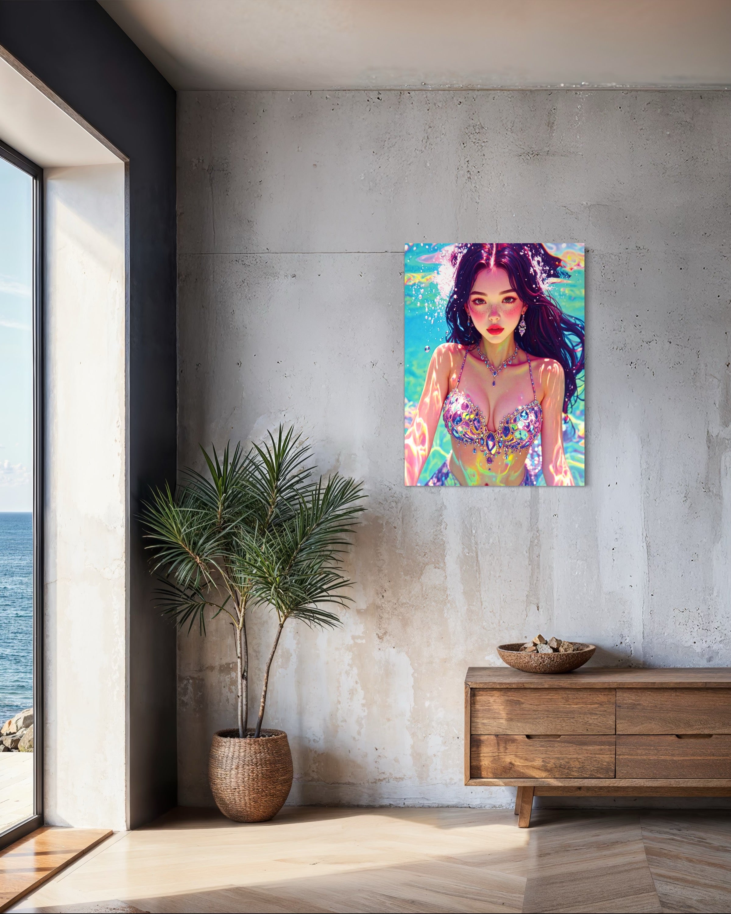 Ophelia Siren of Anse Georgette, Seychelles Museum Print