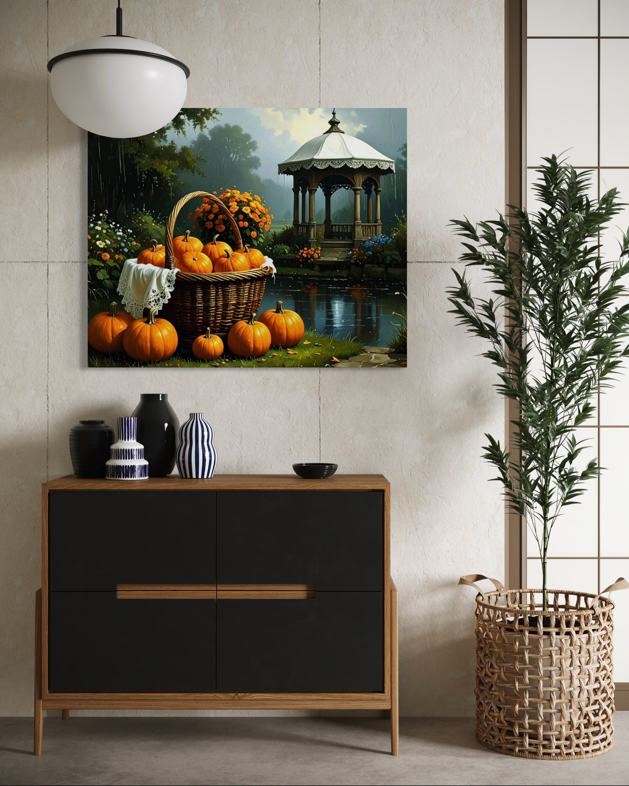 Pumpkin Basket and Gazebo