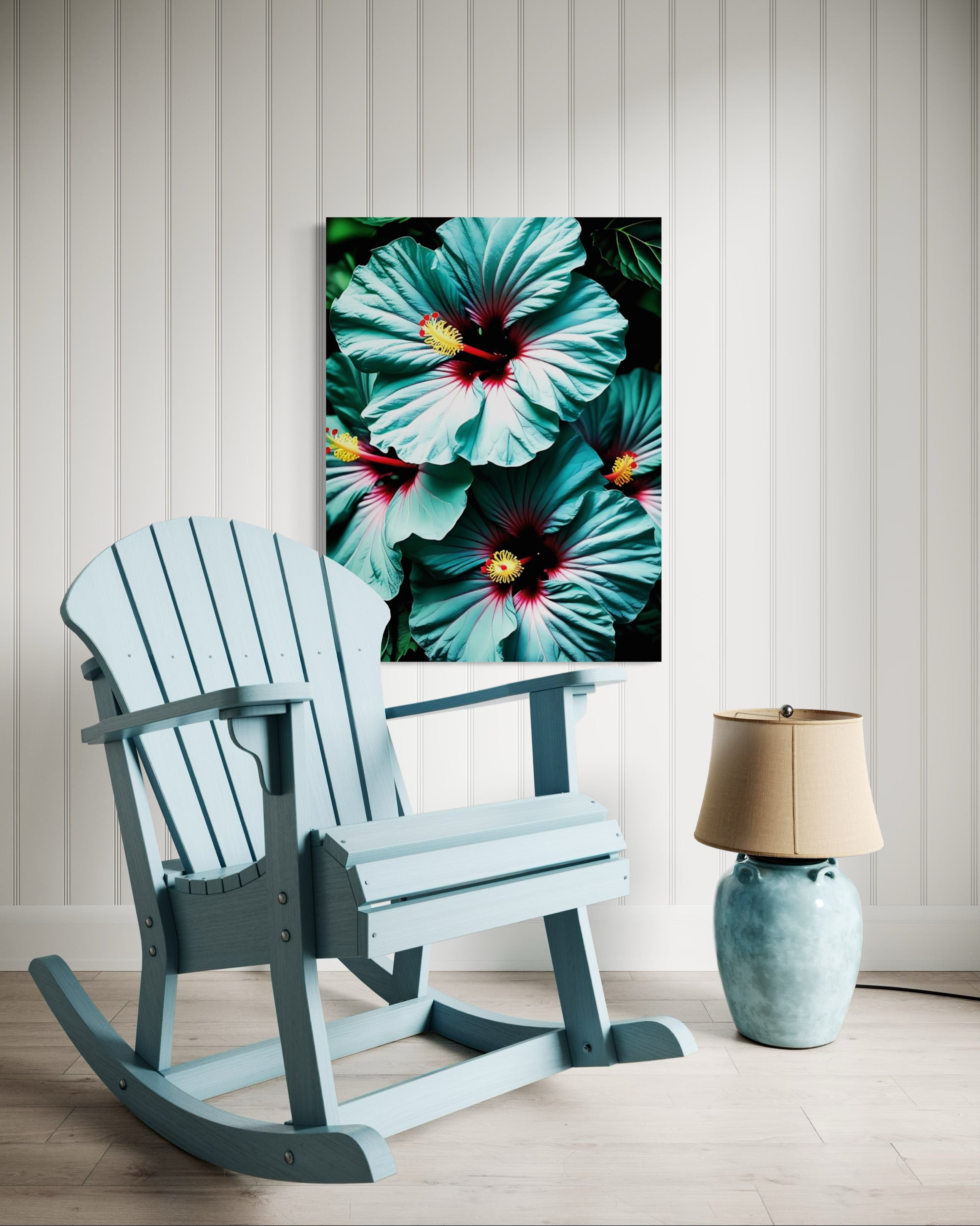 Hawaiian Blue Hibiscus Museum Print
