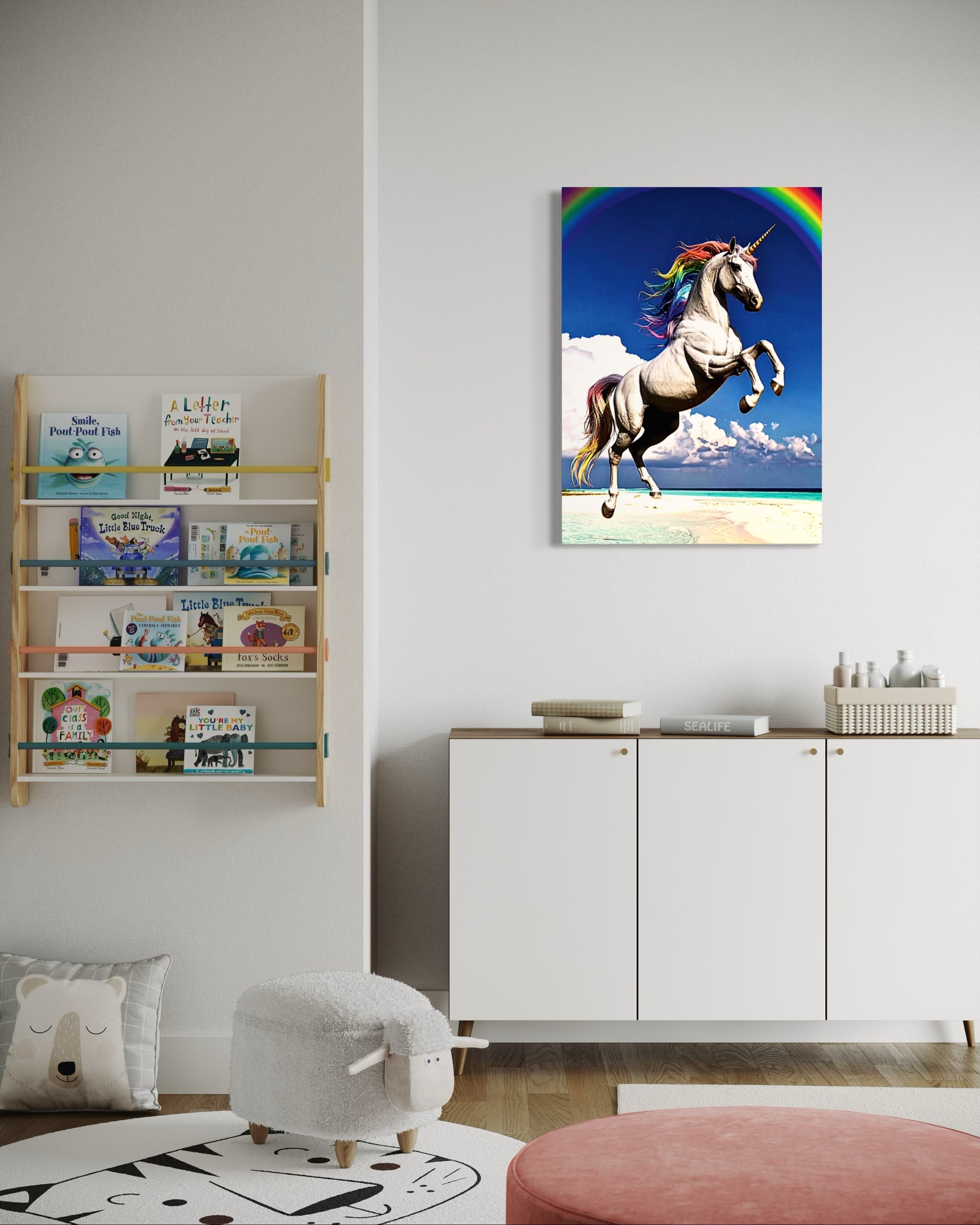 Unicorn on the Beach