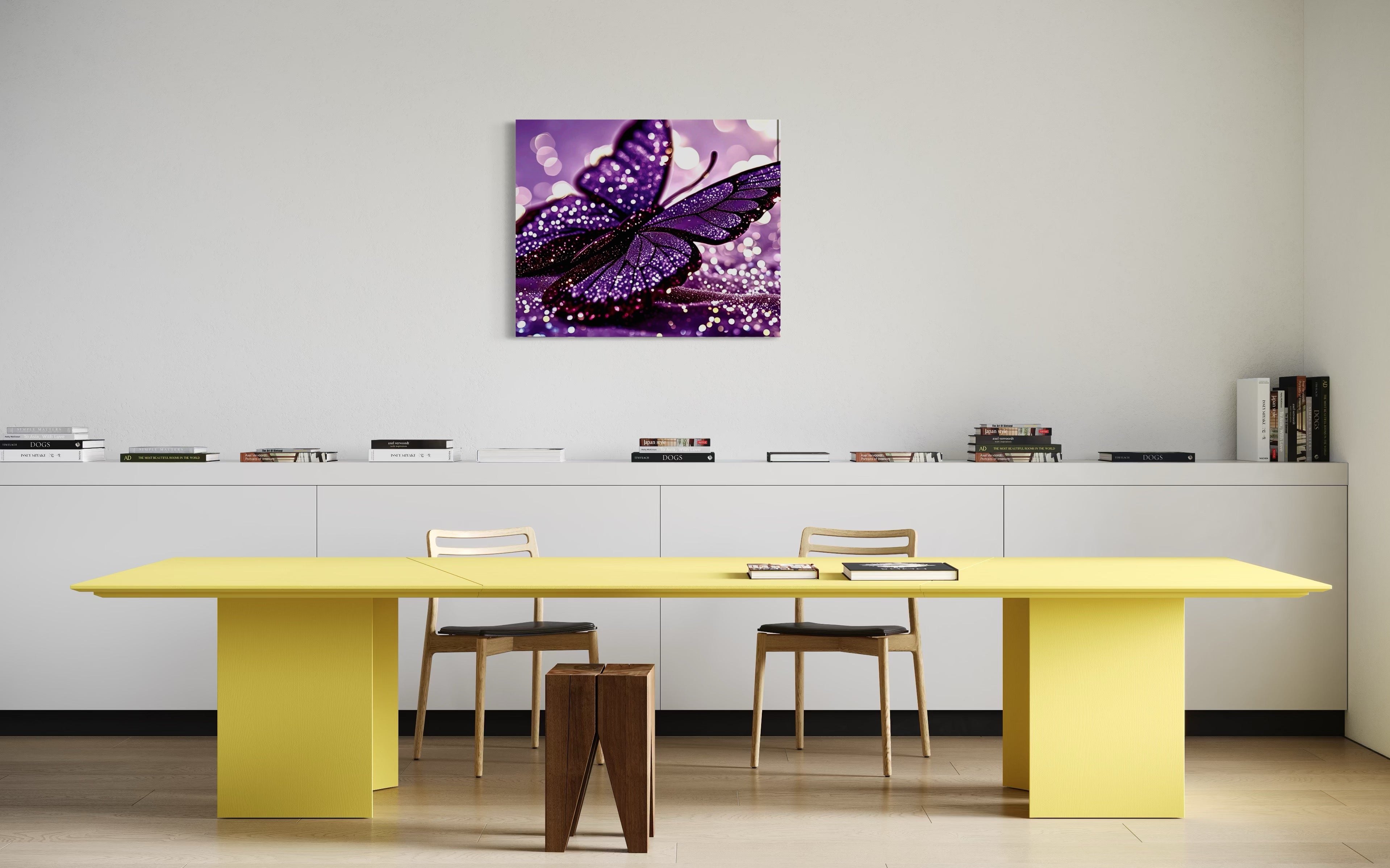 Glitter Purple Butterfly