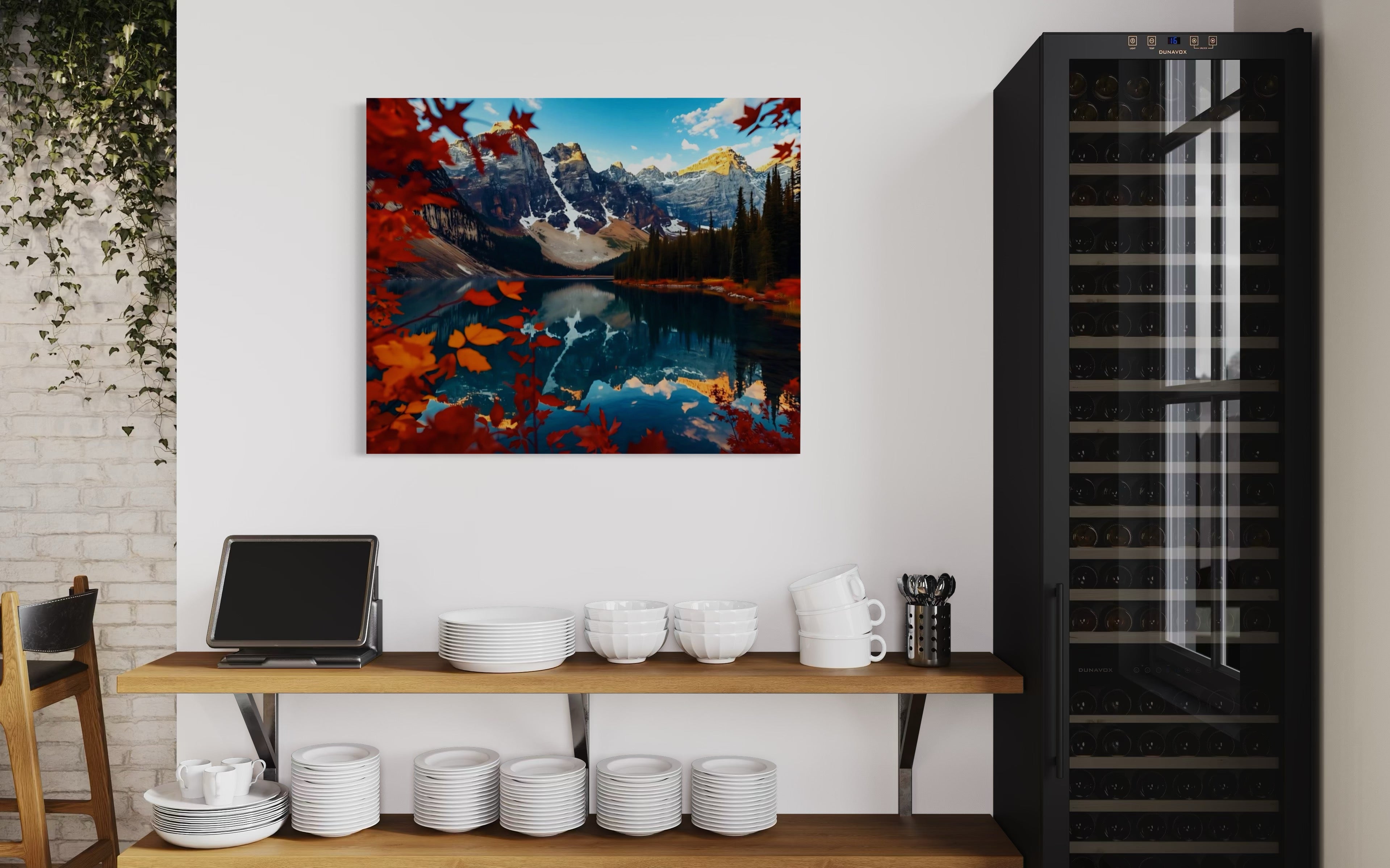 Fall Landscape of the Canadian Rockies Museum Print