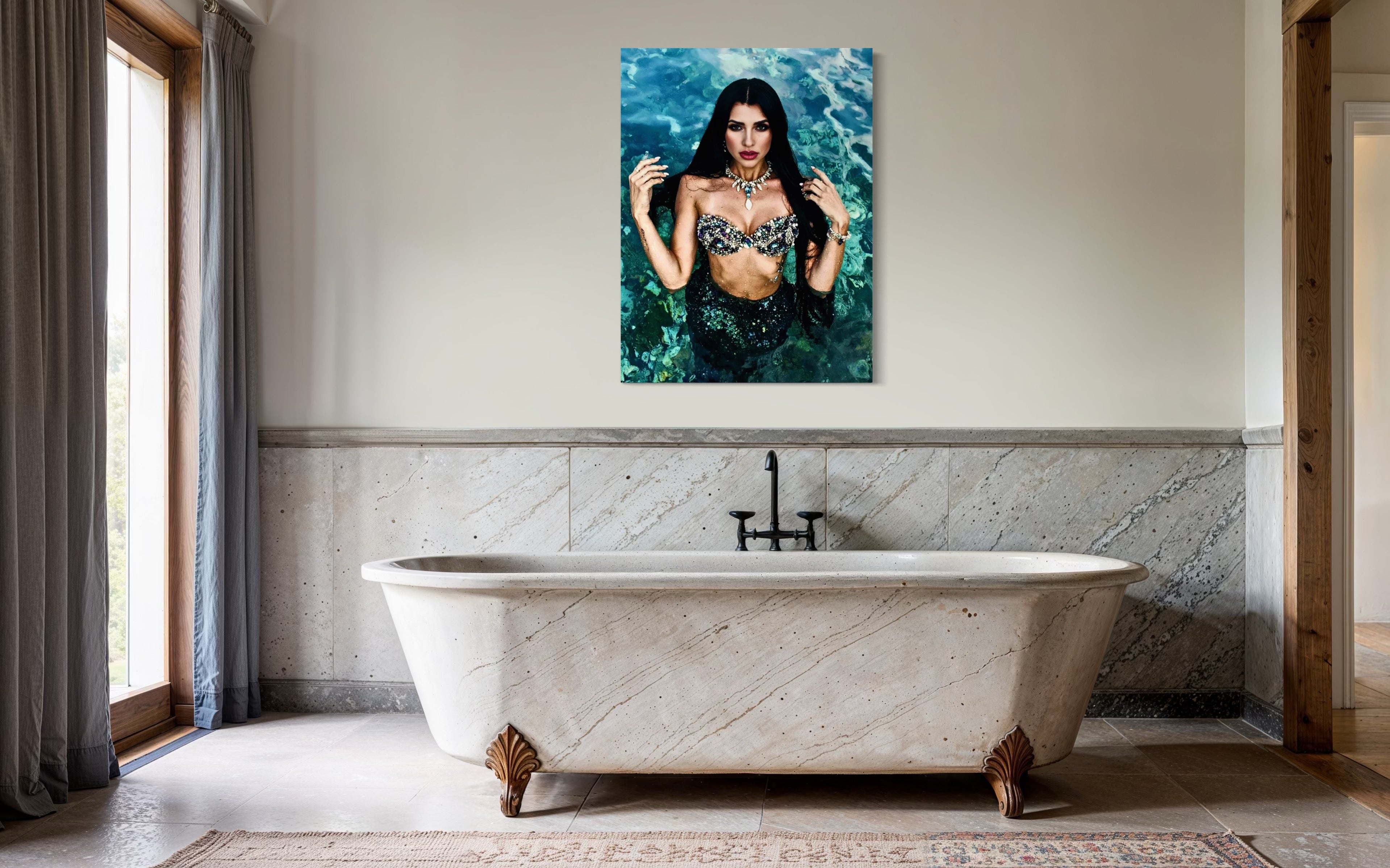 Arabesque Siren of the Mediterranean Sea Museum Print