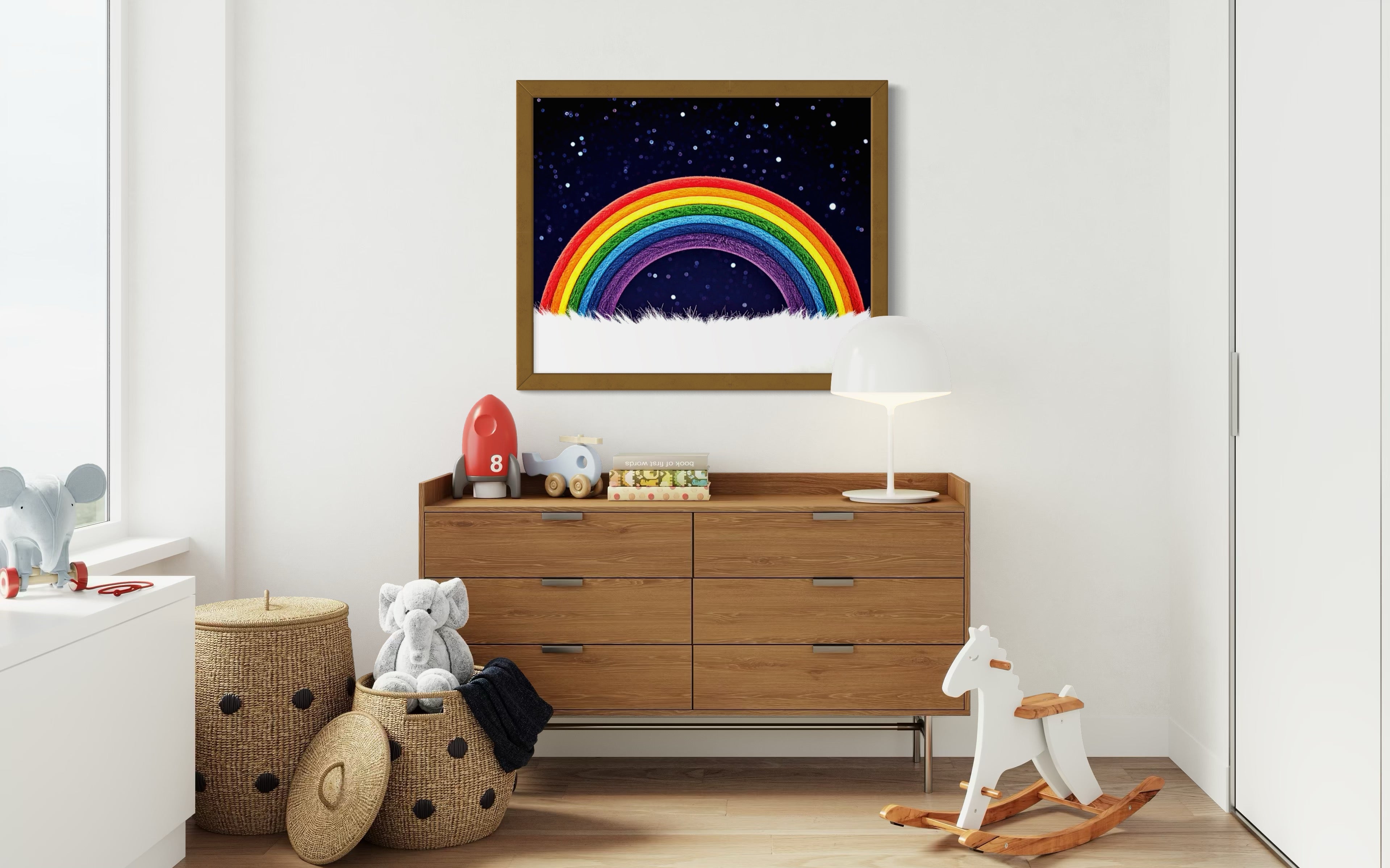 Furry Rainbow Museum Print