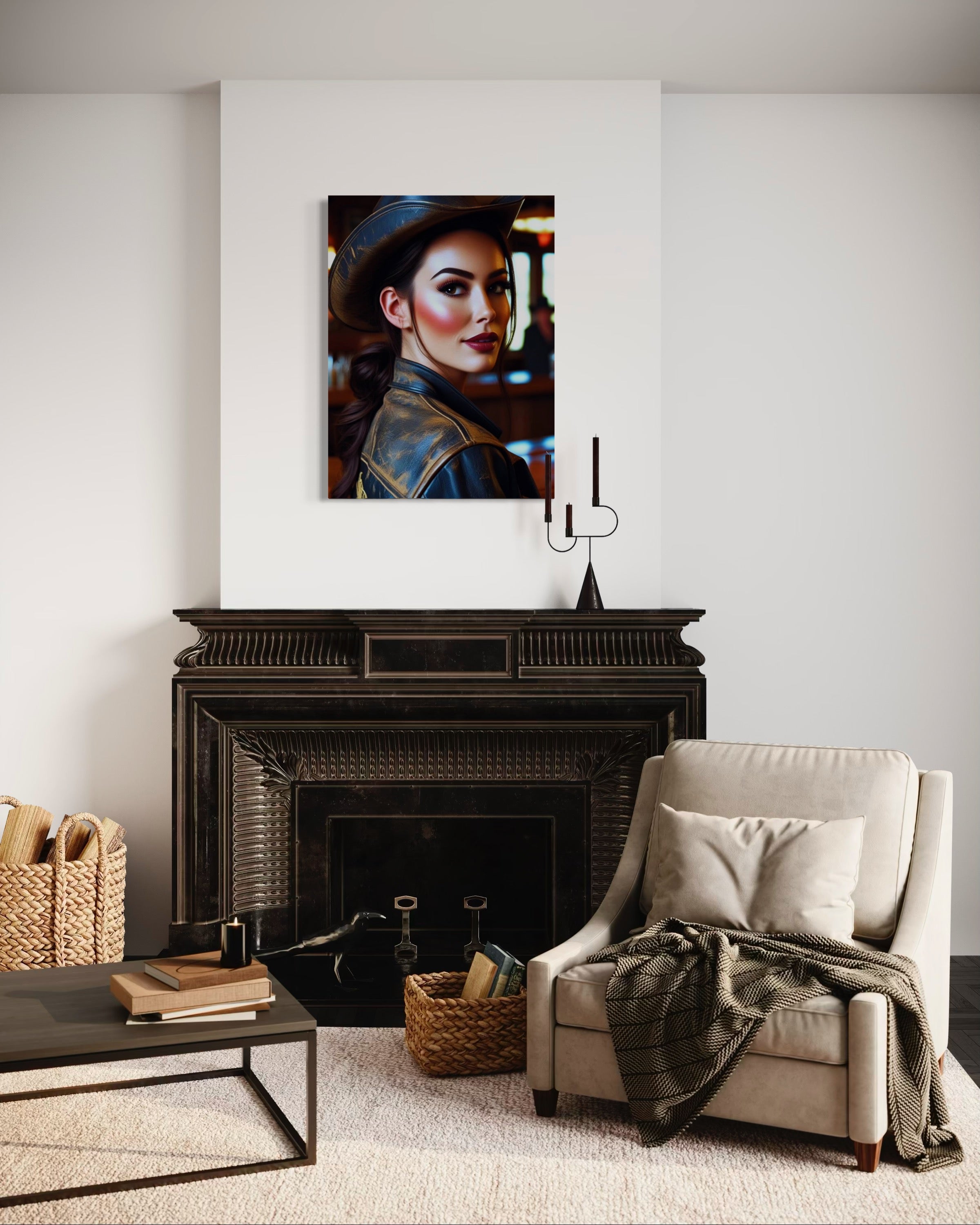 Saloon Cowgirl Museum Print