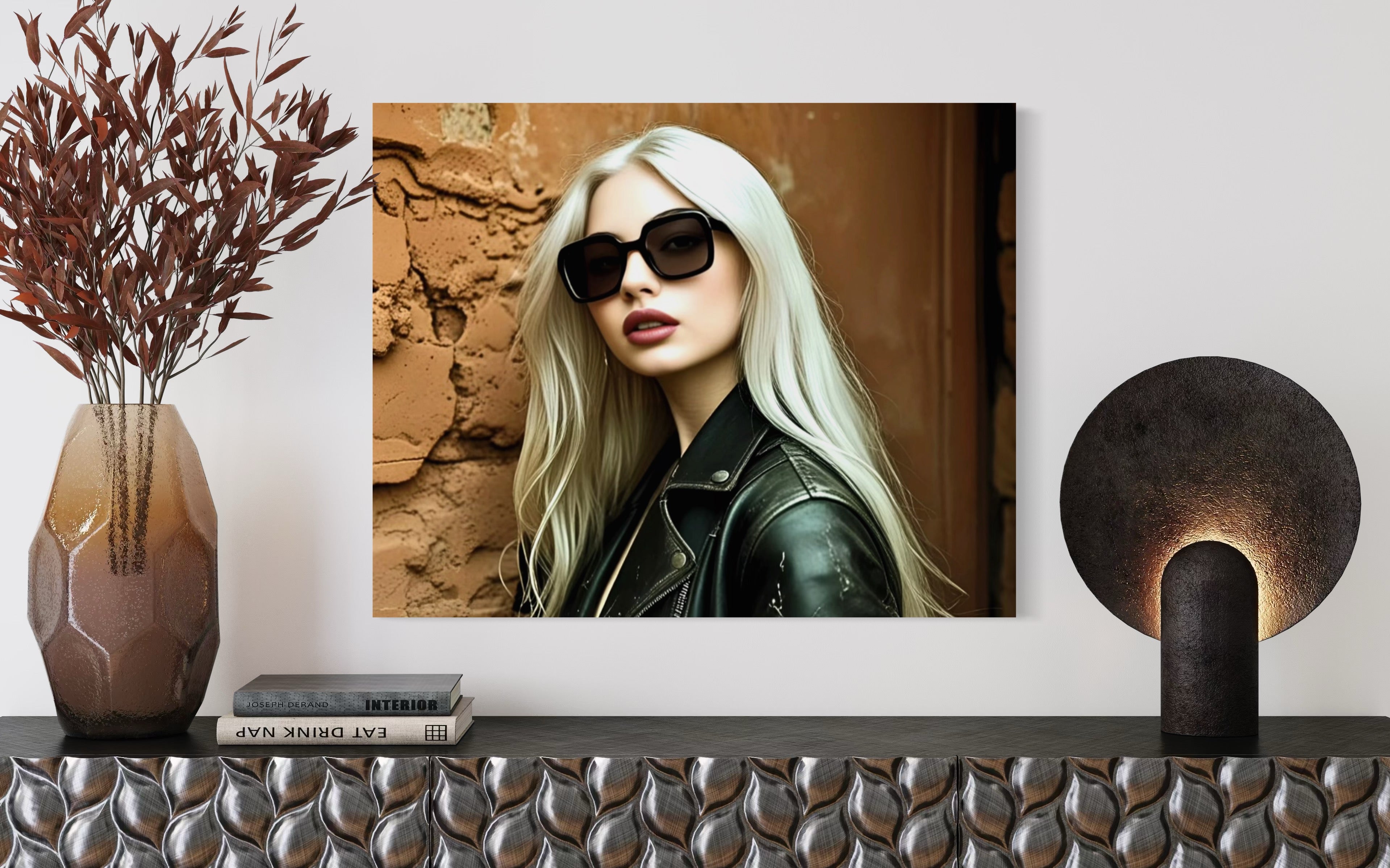 Leather Jacket Clay Wall - Blonde