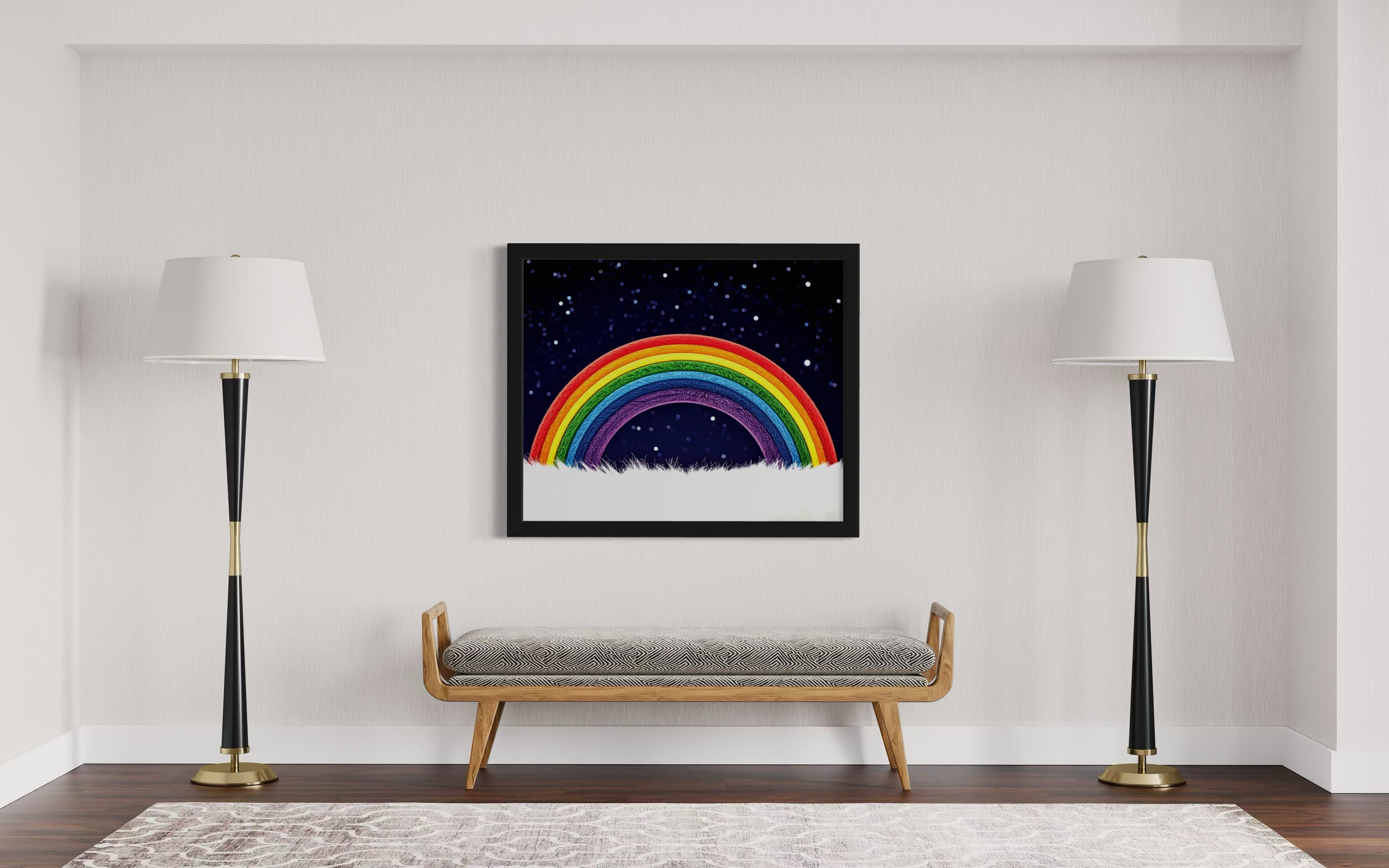 Furry Rainbow Museum Print