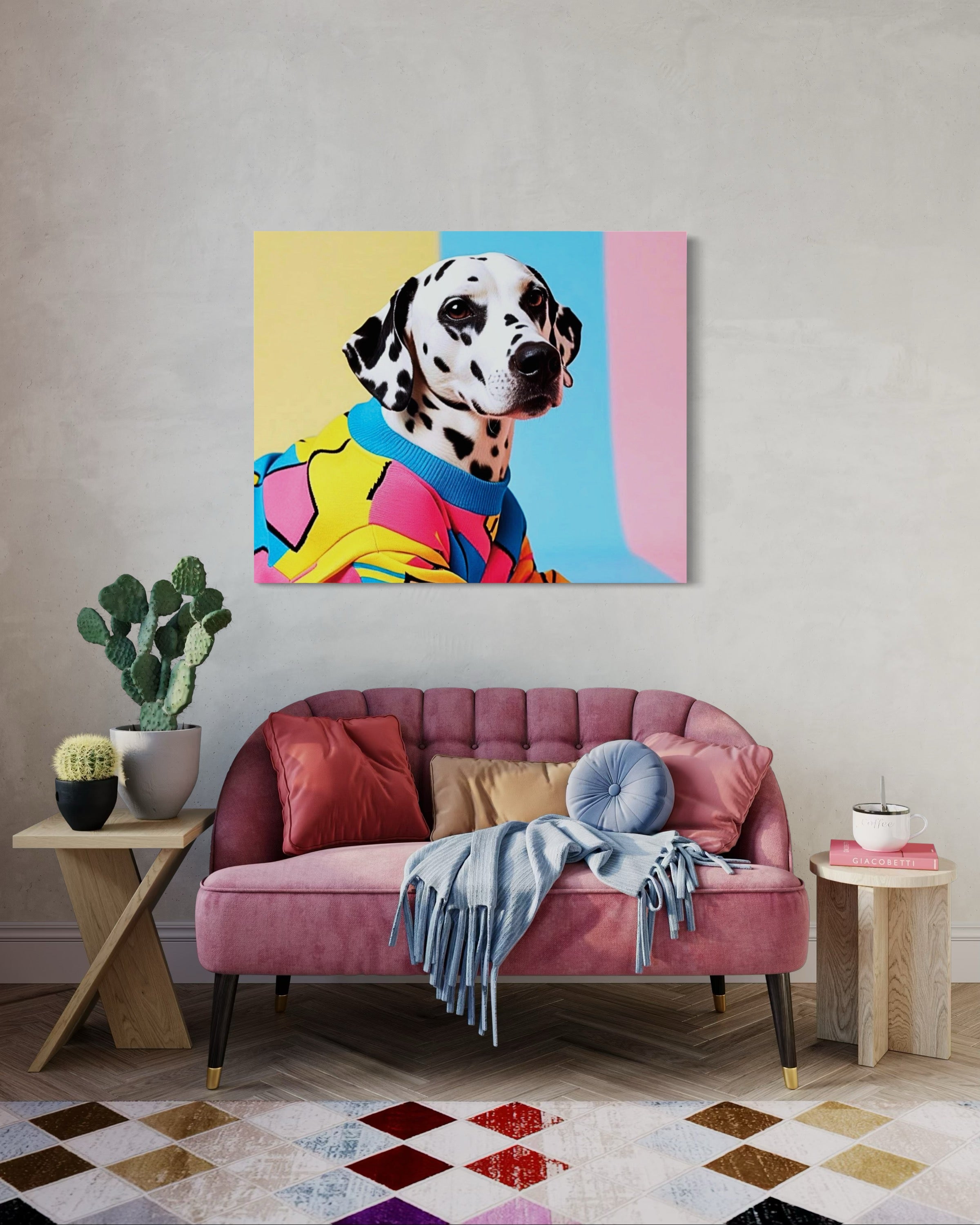 Retro Dalmatian Museum Print