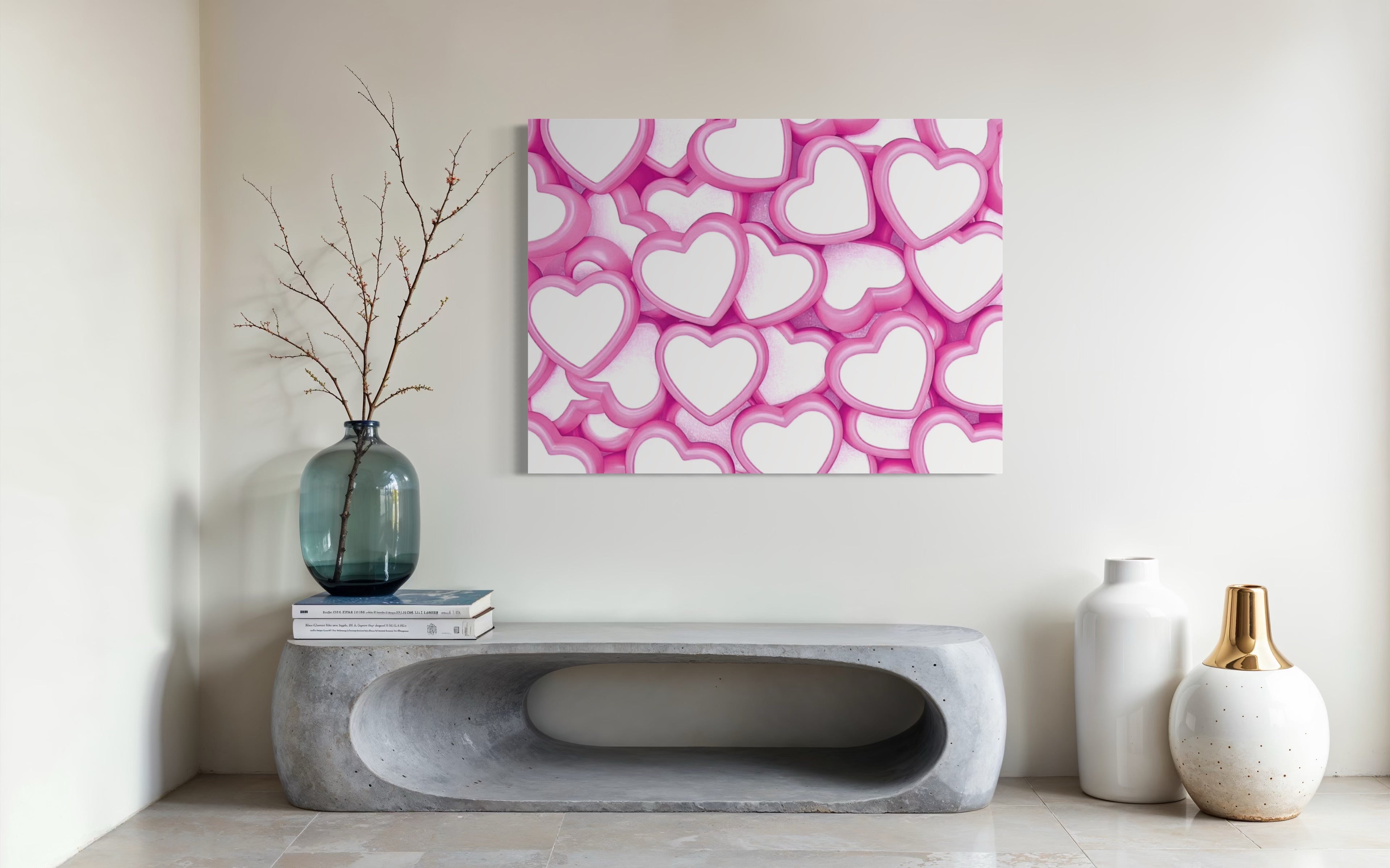 Candy Hearts Museum Print