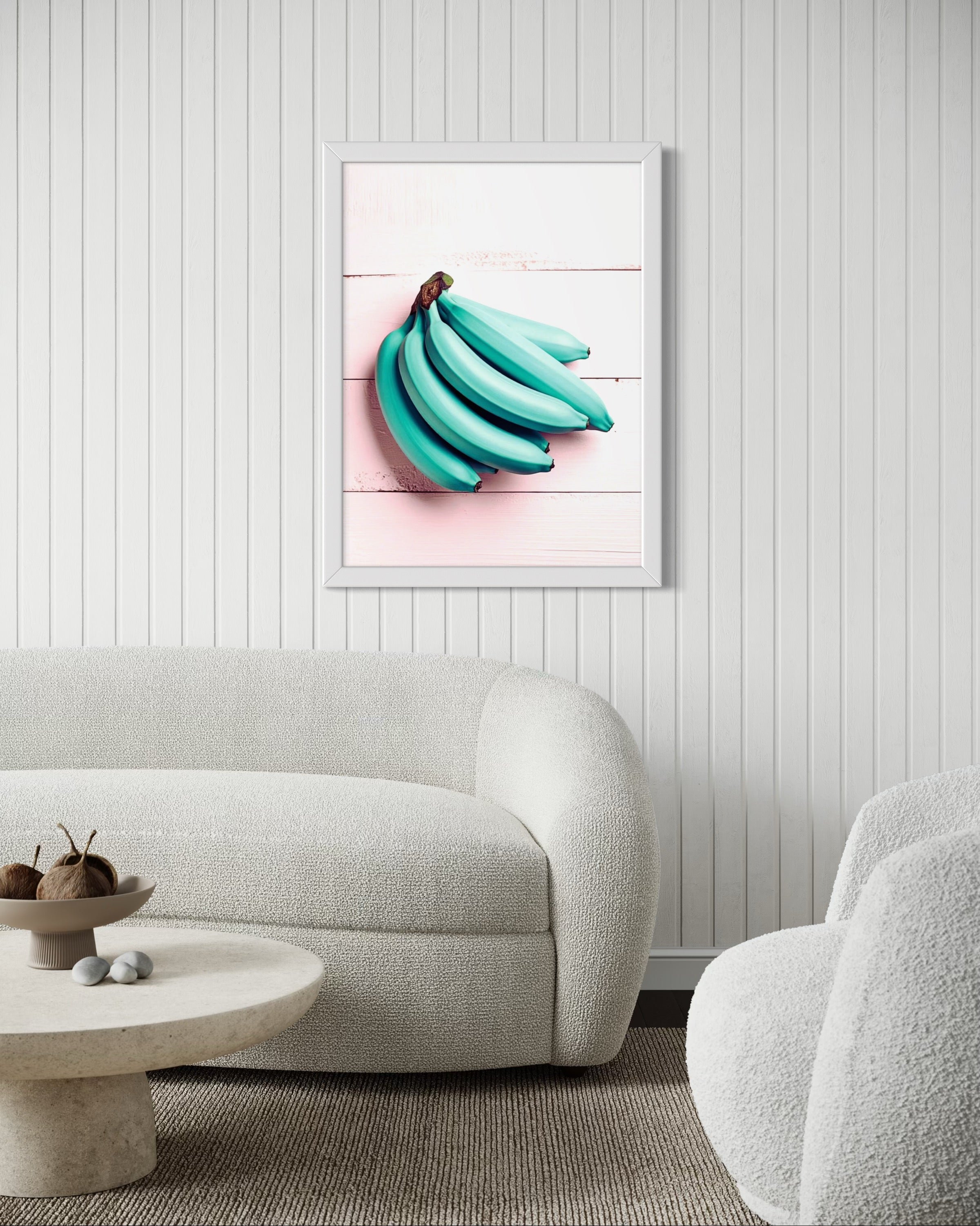 Blue Bananas Museum Print