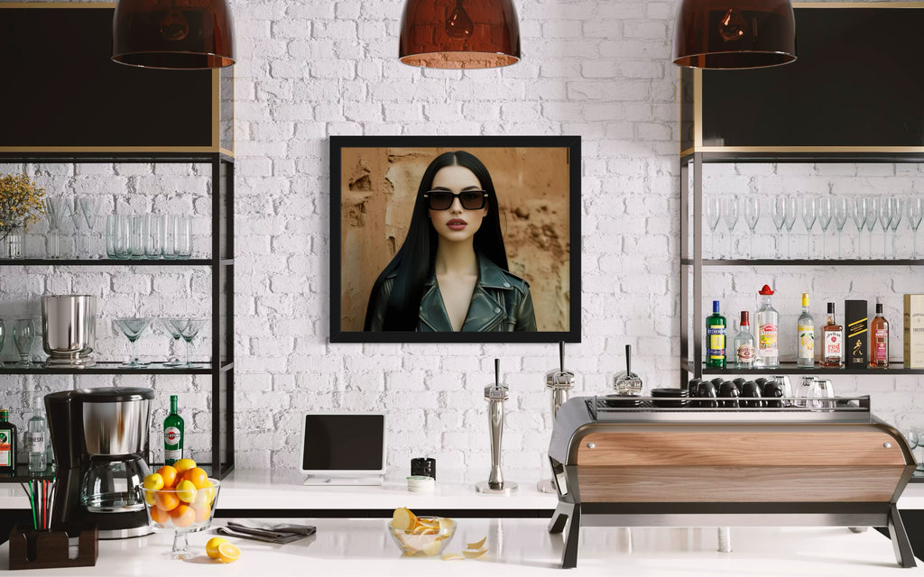 Leather Jacket Clay Wall - Black Hair