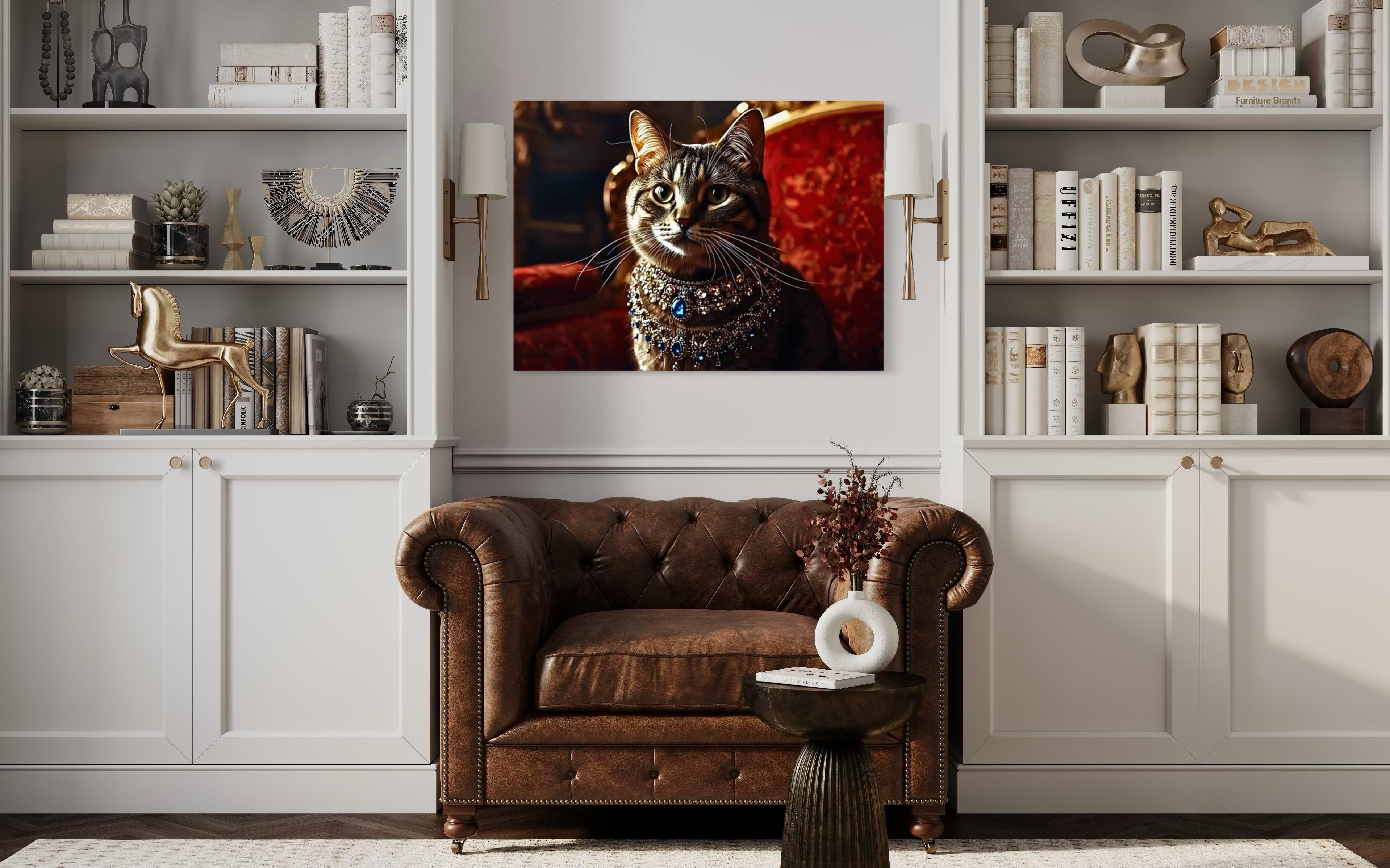 Victorian Royal Cat Portrait Museum Print