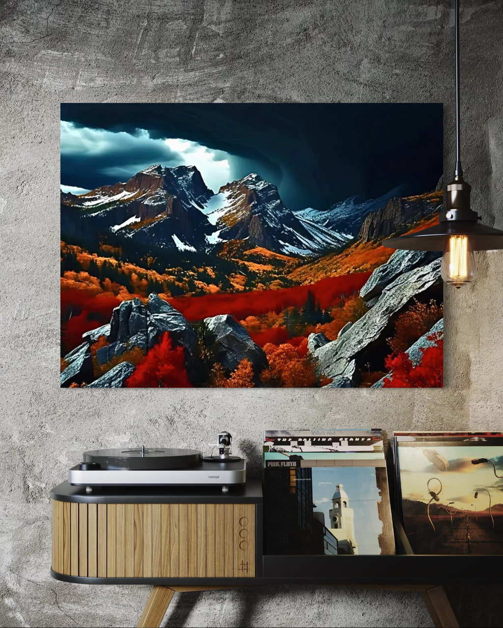 Storm over the Rockies in the Fall