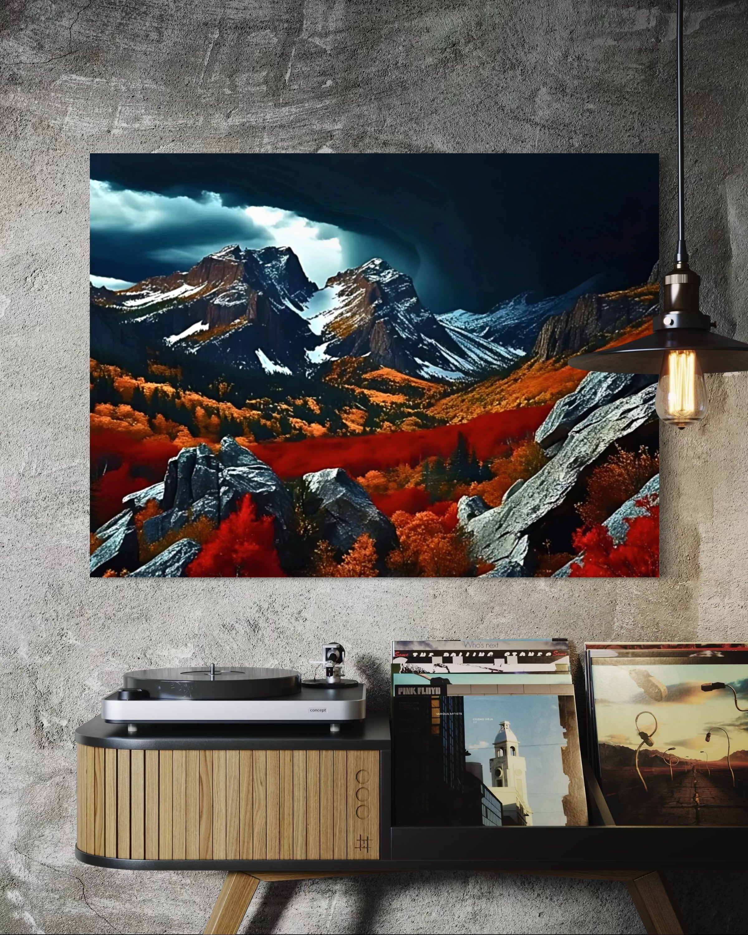 Storm over the Rockies in the Fall