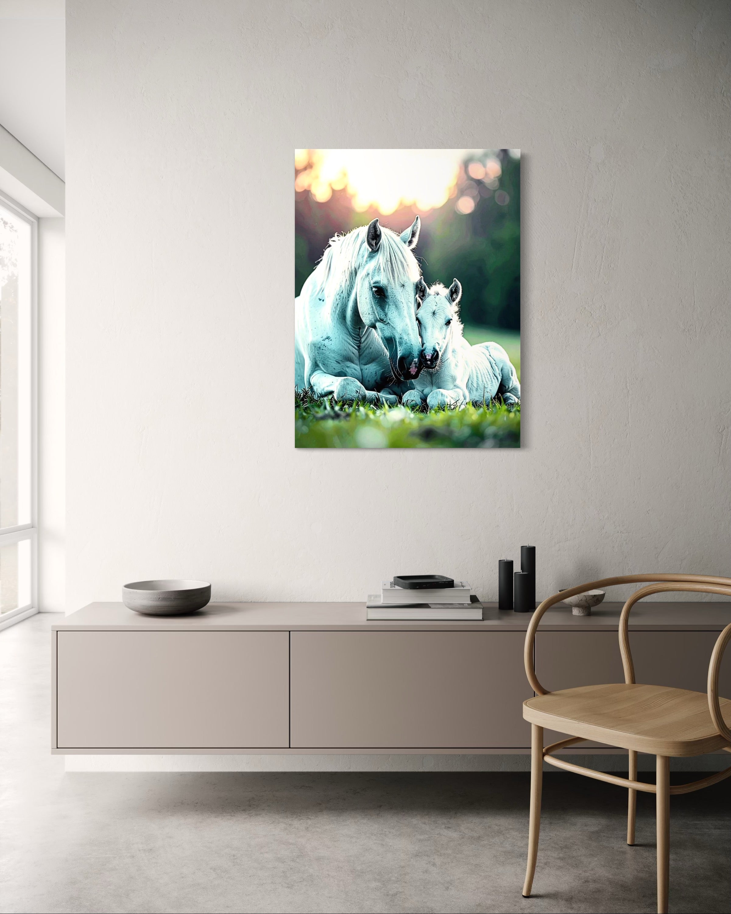 White Horse and Pony Museum Print