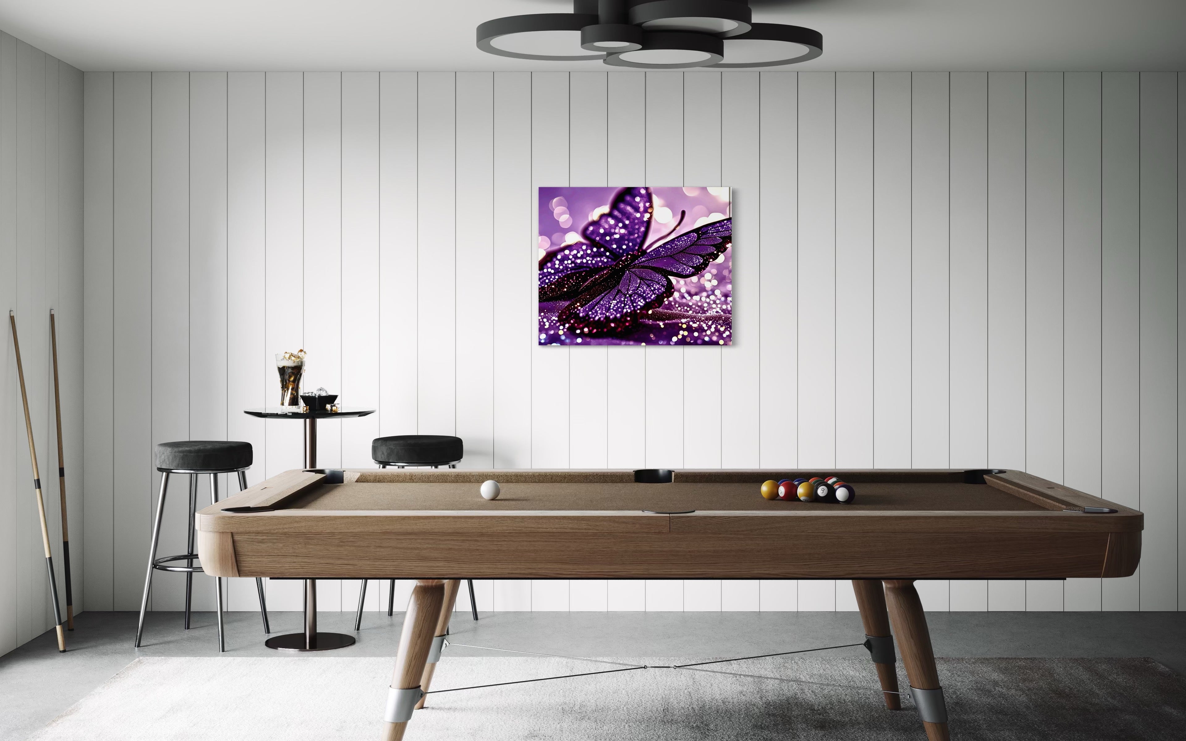 Glitter Purple Butterfly